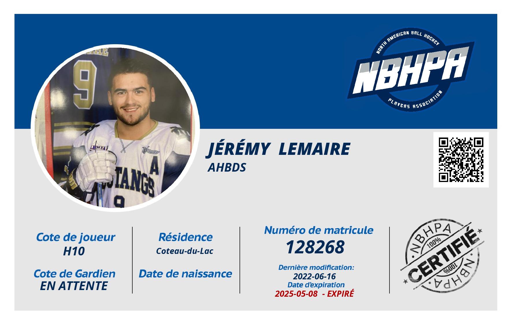 Jérémy  Lemaire