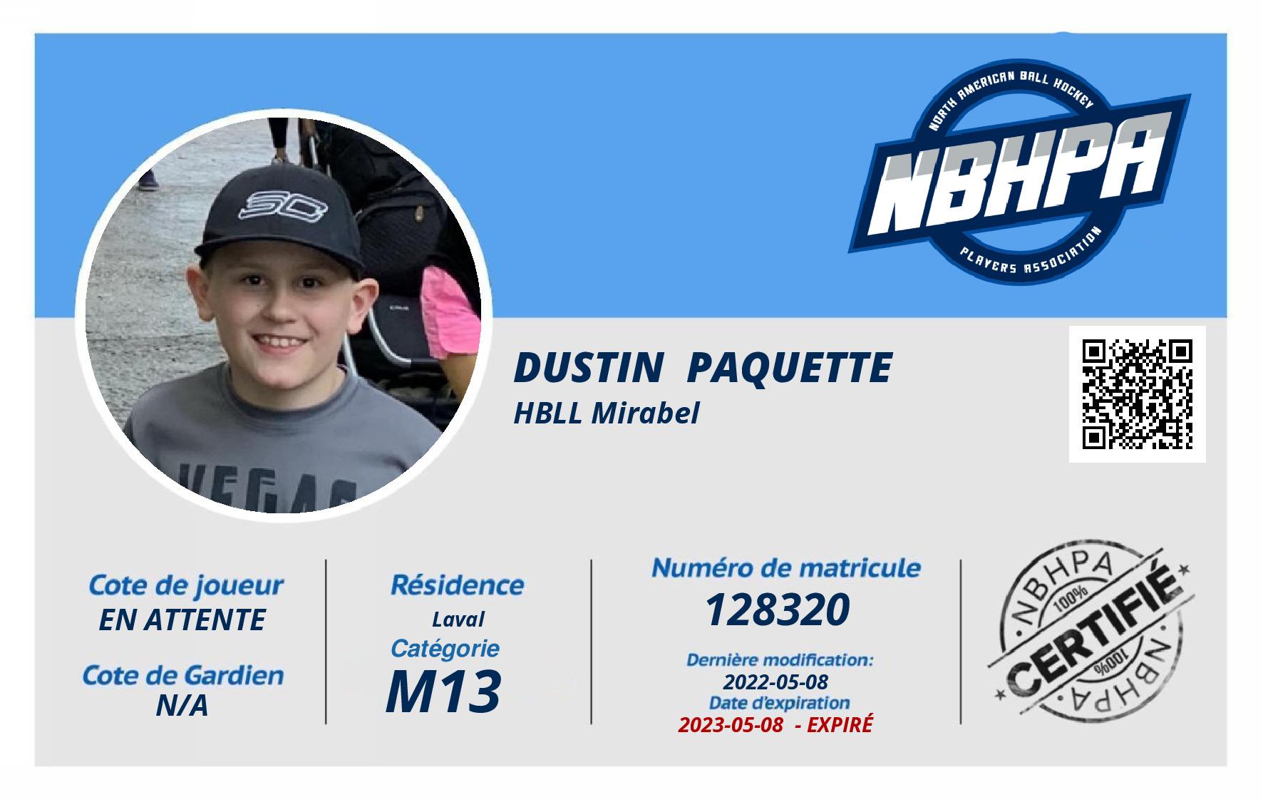 Dustin  Paquette