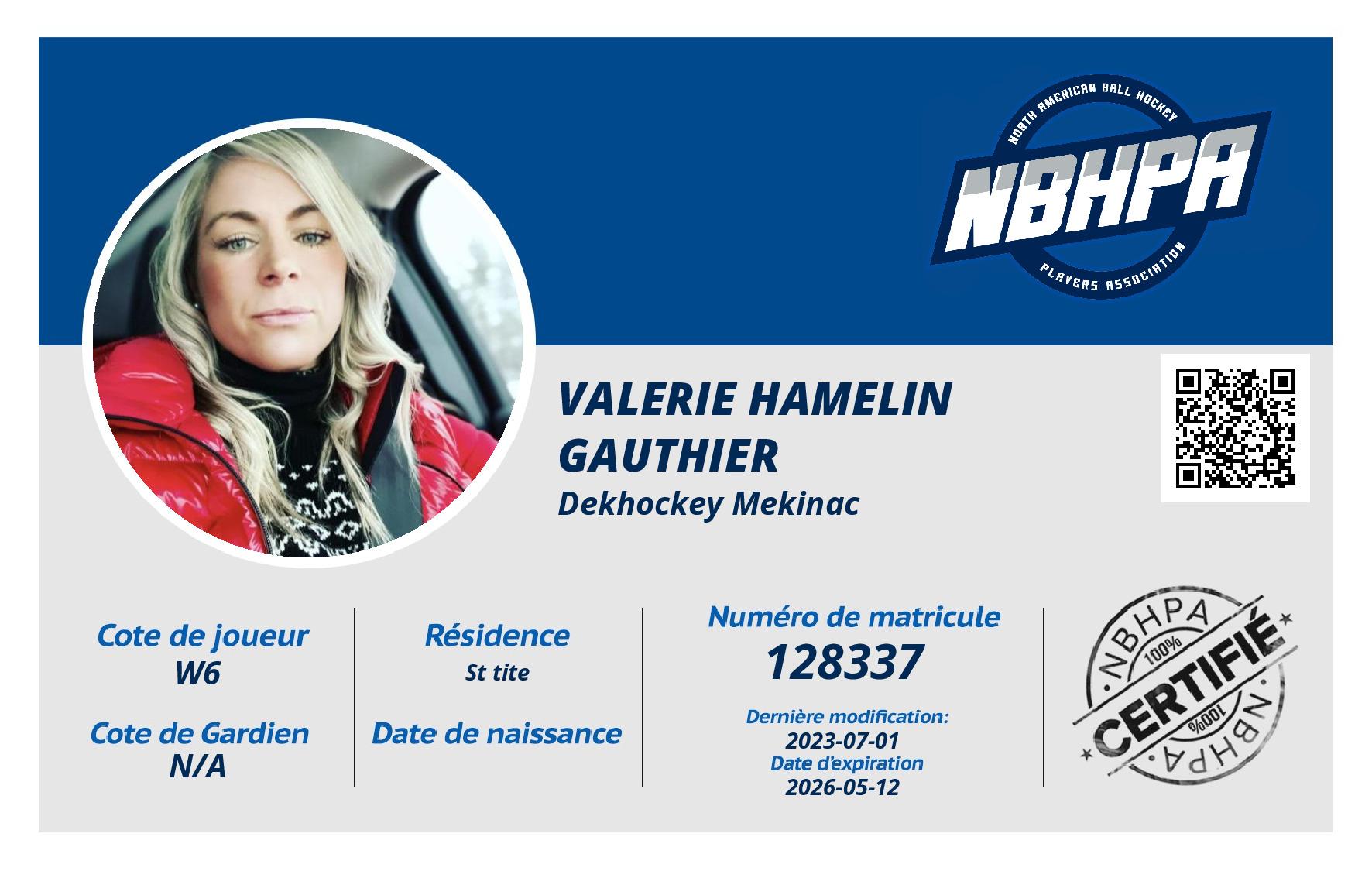 Valerie Hamelin gauthier 