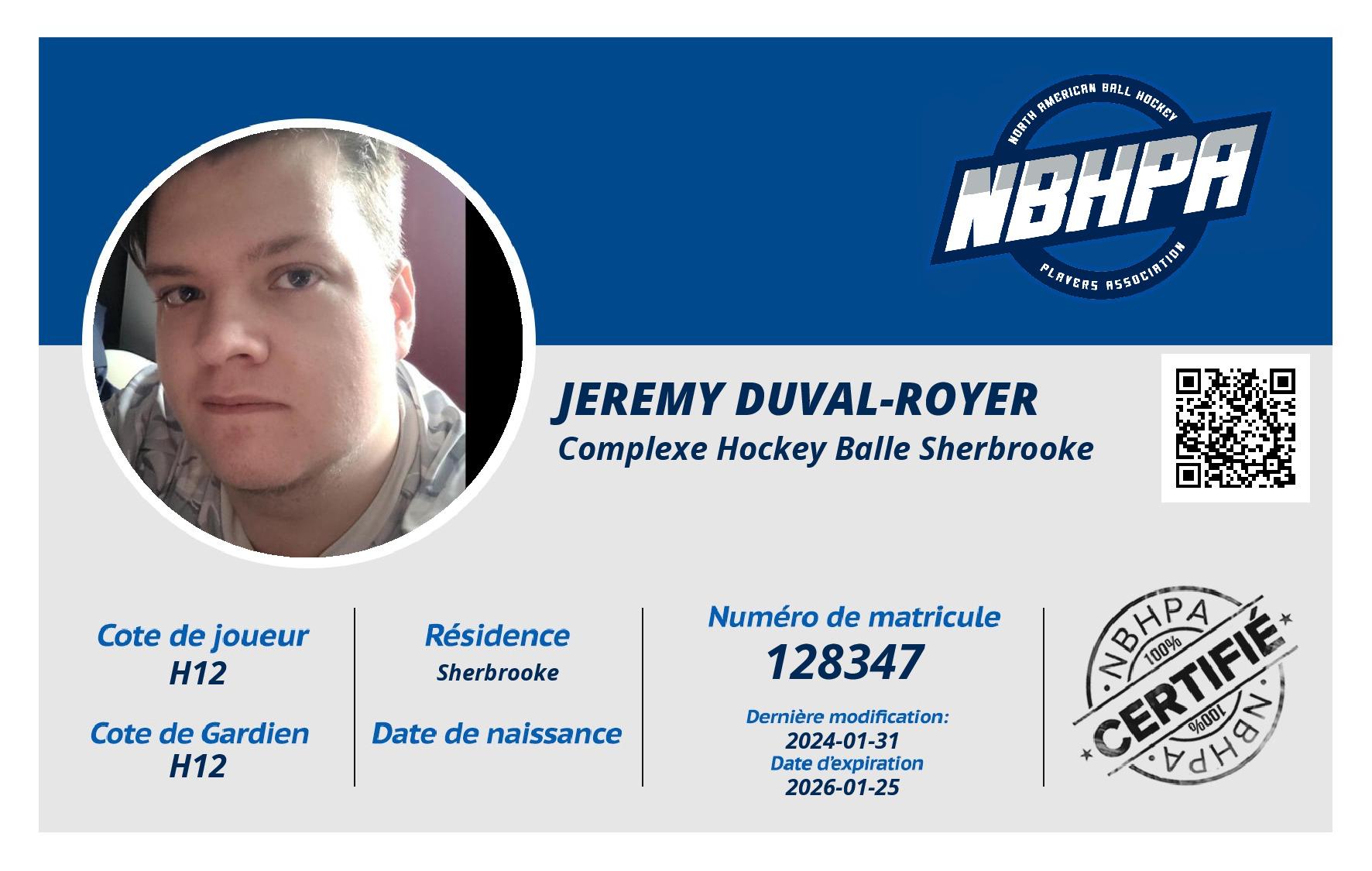 Jeremy Duval-royer