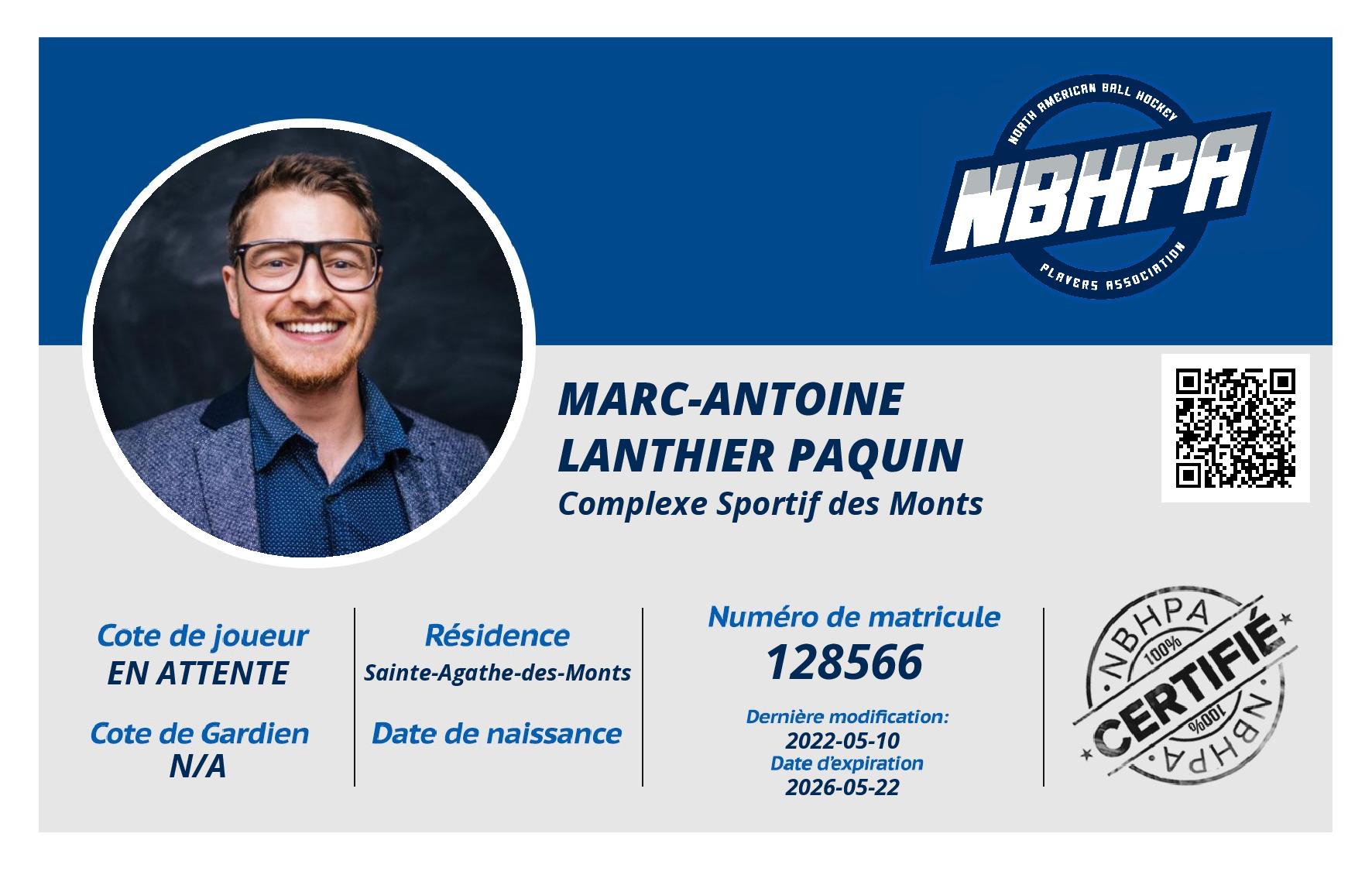 Marc-Antoine Lanthier Paquin