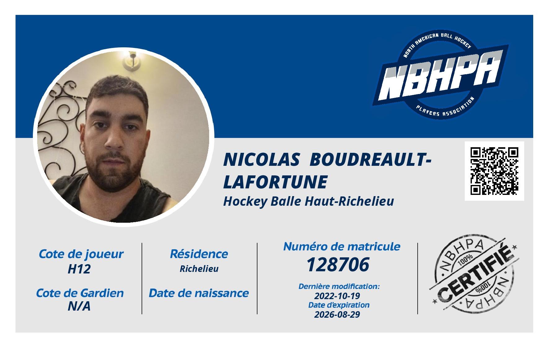 Nicolas  Boudreault-Lafortune 