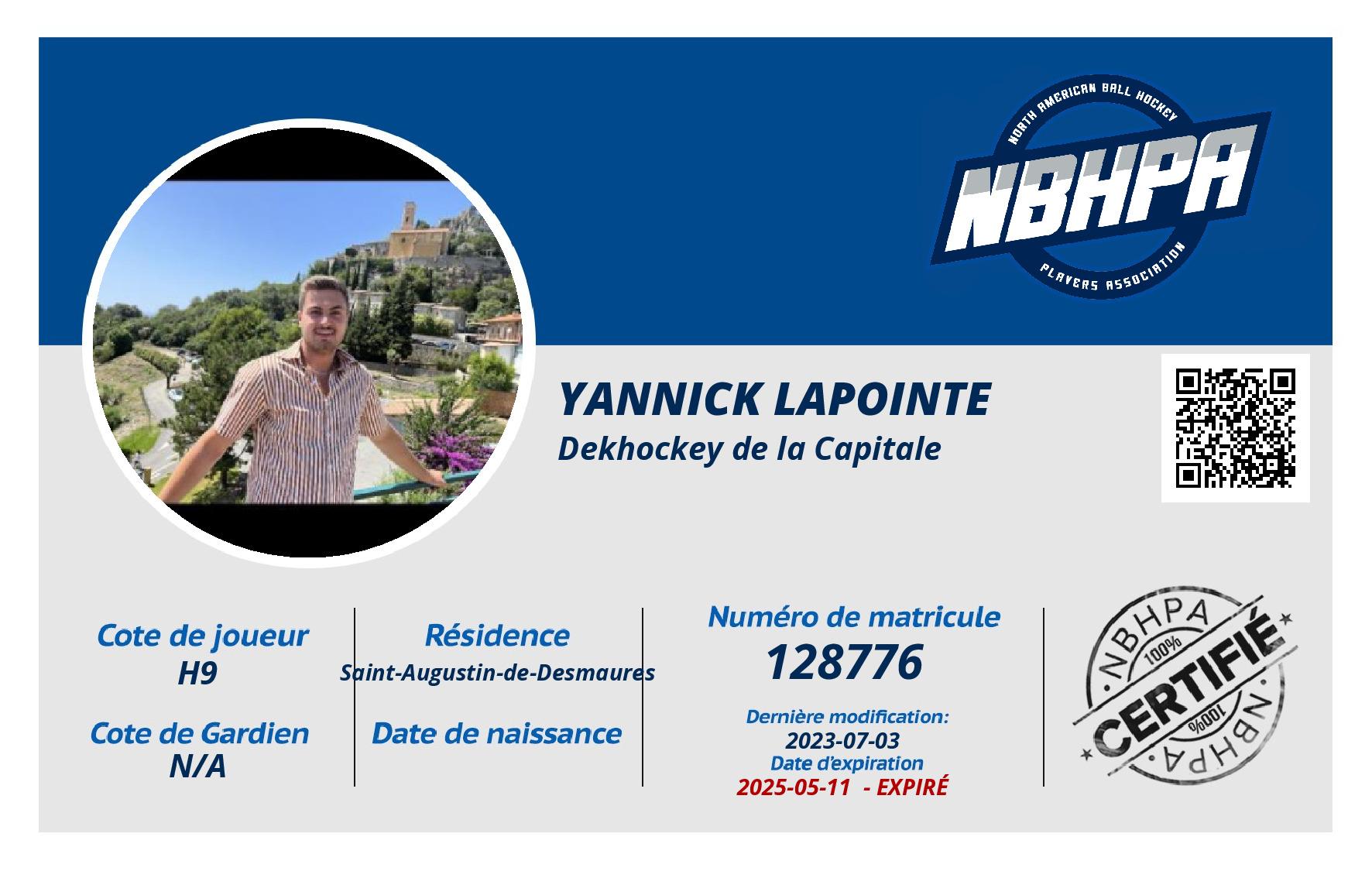 Yannick Lapointe