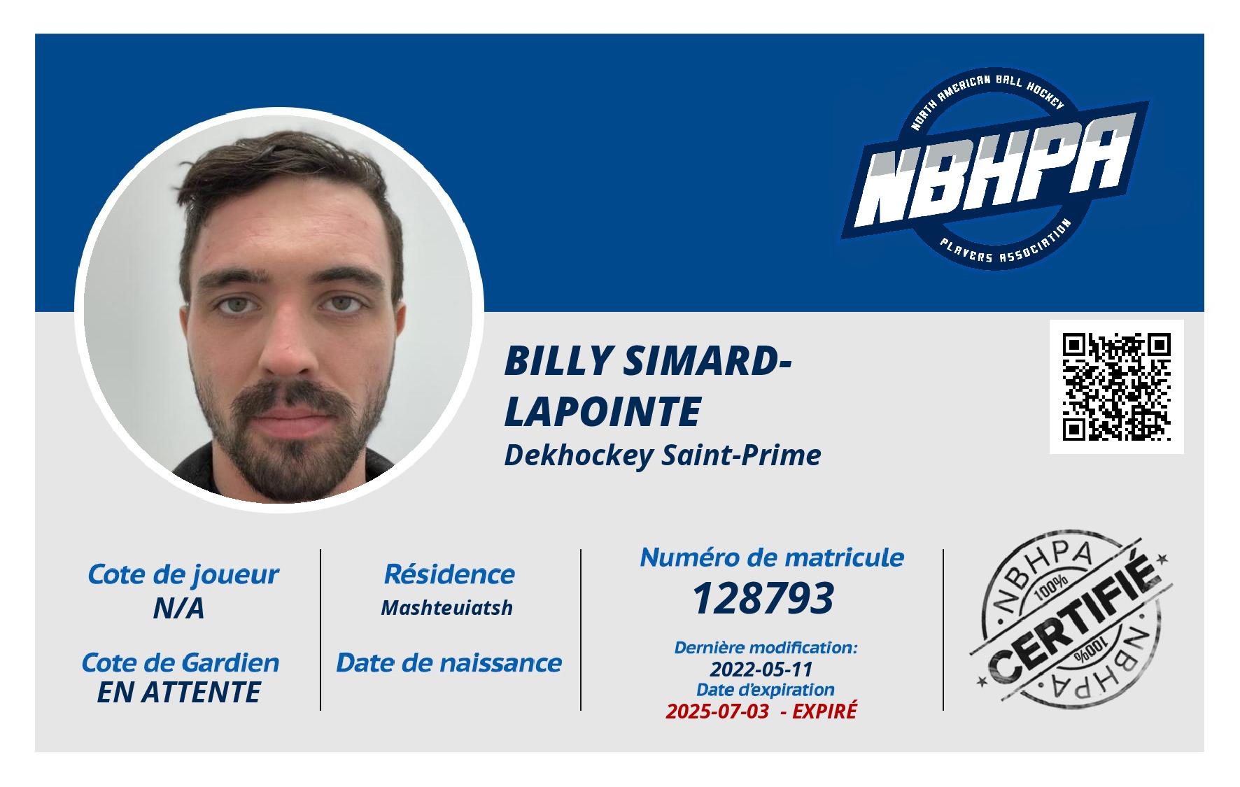 Billy Simard-Lapointe