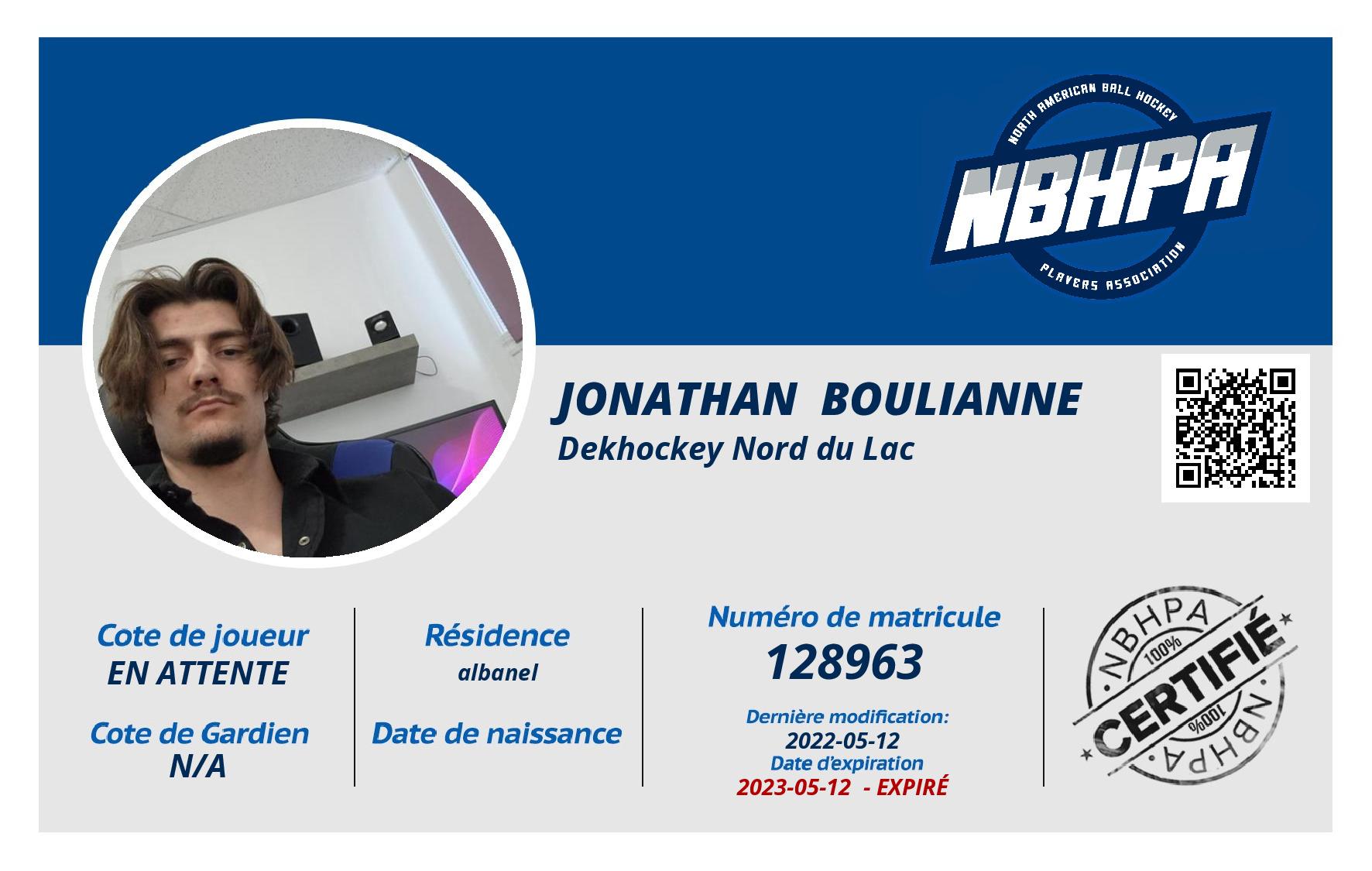 Jonathan  Boulianne 