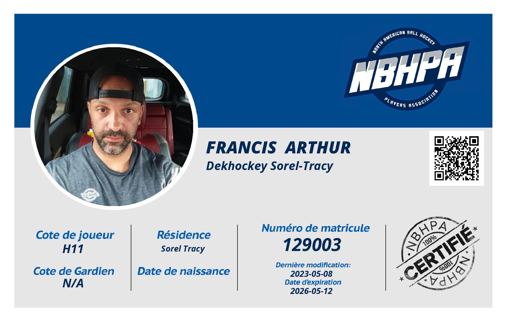Francis  Arthur 