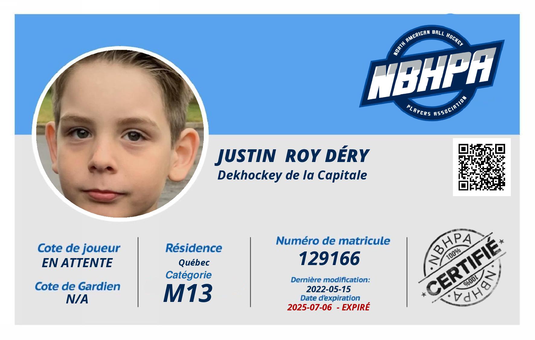 Justin  Roy Déry