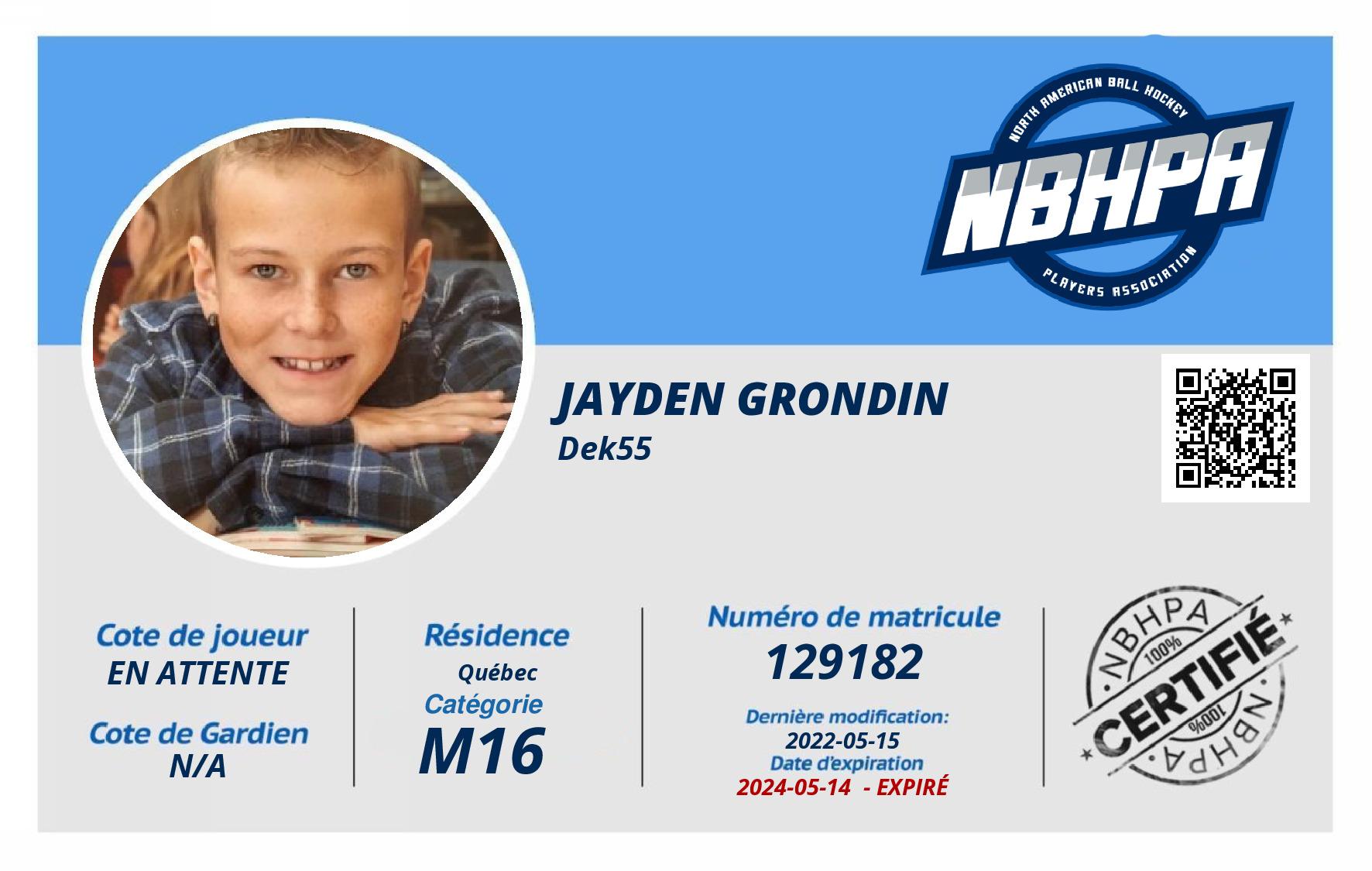 Jayden Grondin