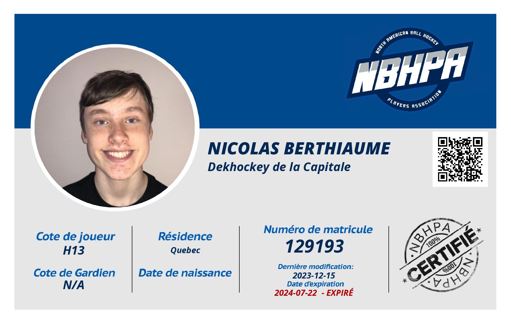Nicolas Berthiaume 