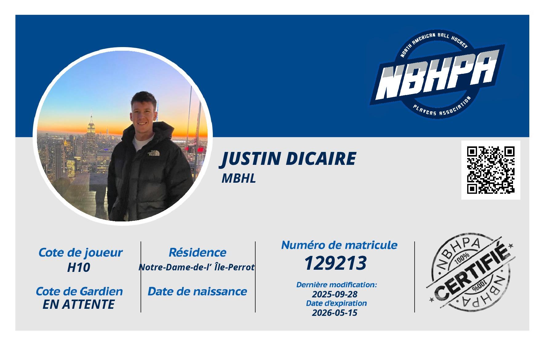 Justin Dicaire