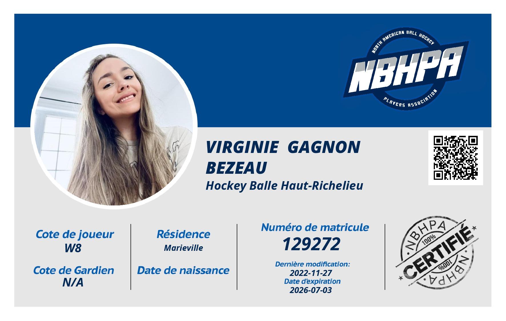 Virginie  Gagnon Bezeau