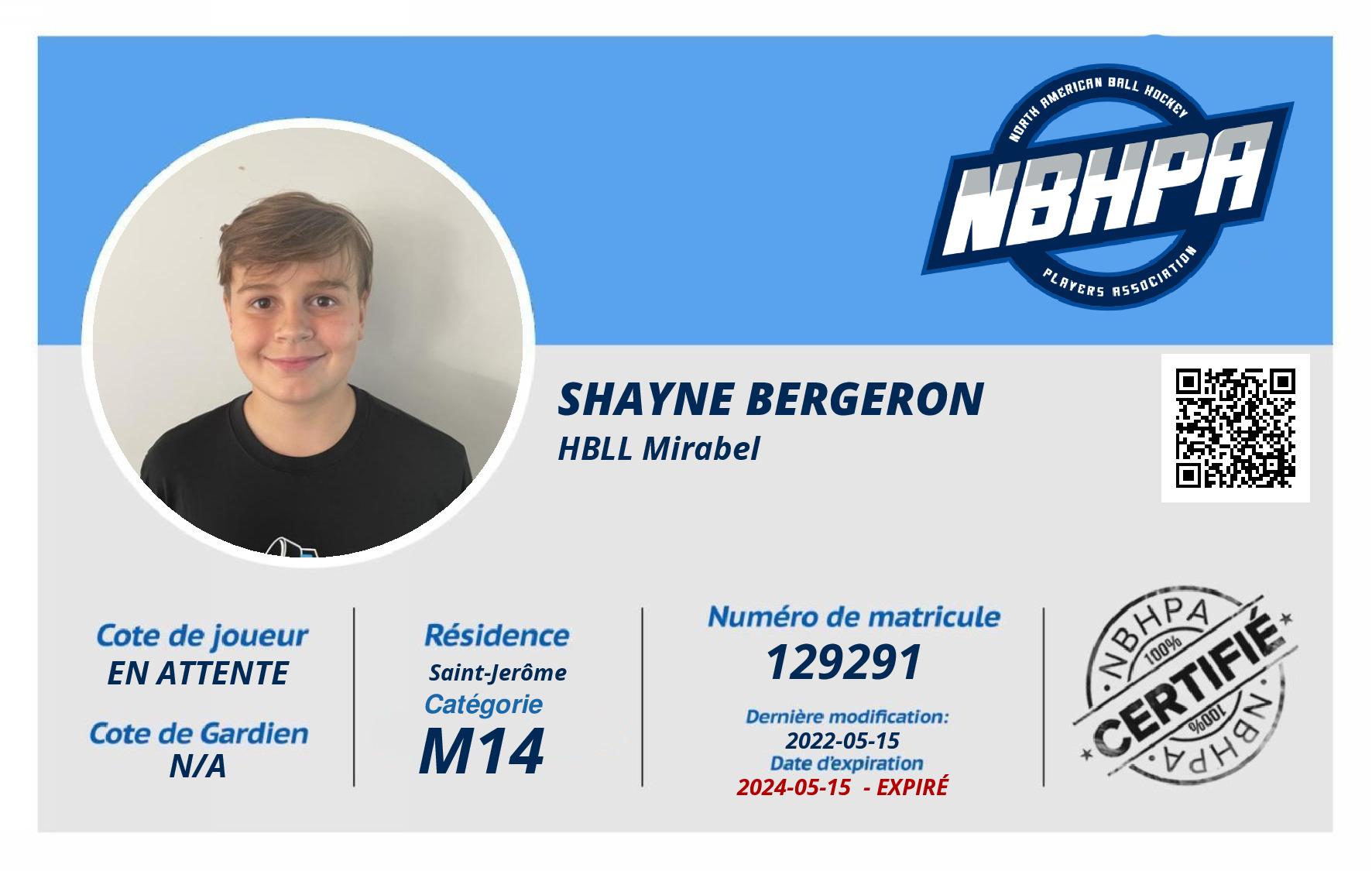 Shayne Bergeron