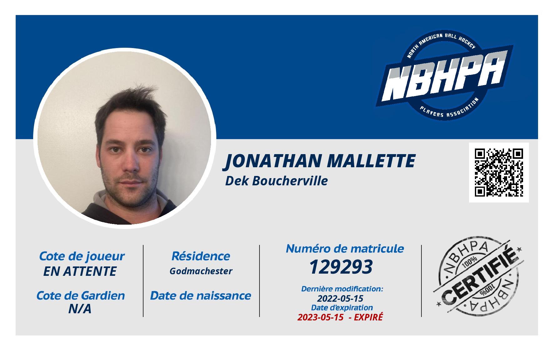 Jonathan Mallette