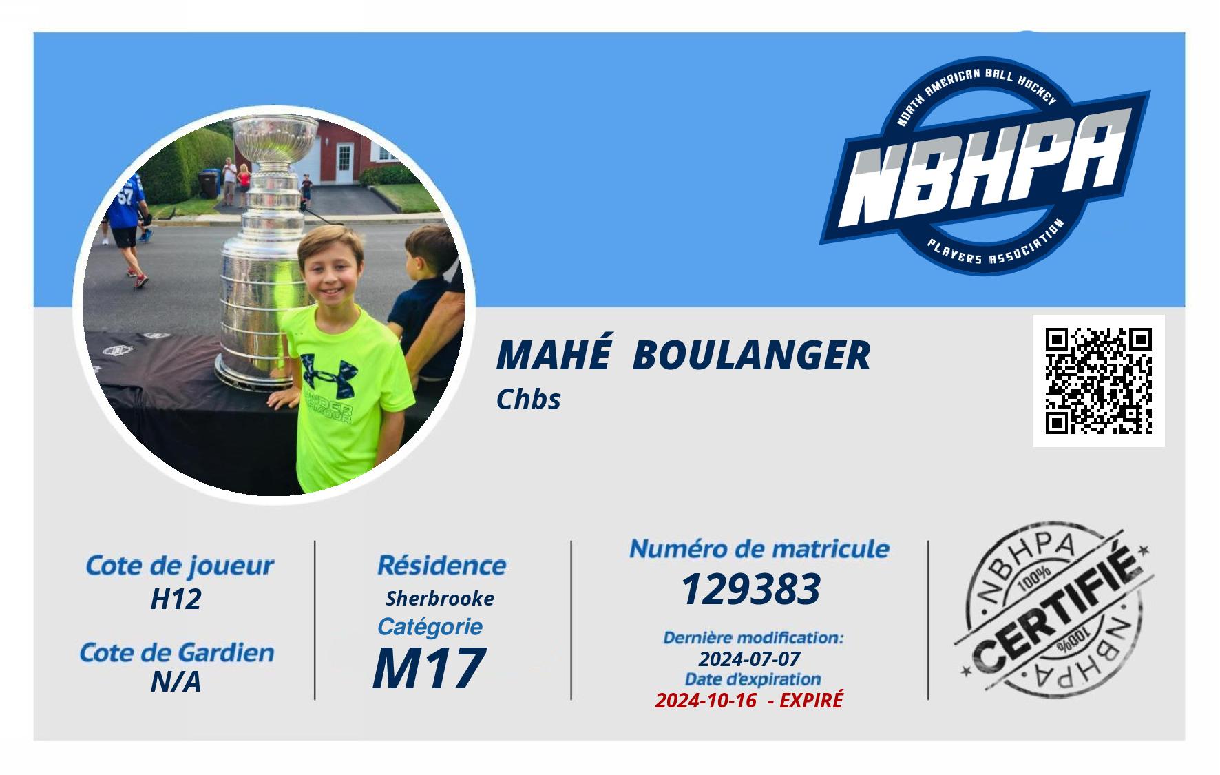 Mahé  Boulanger 