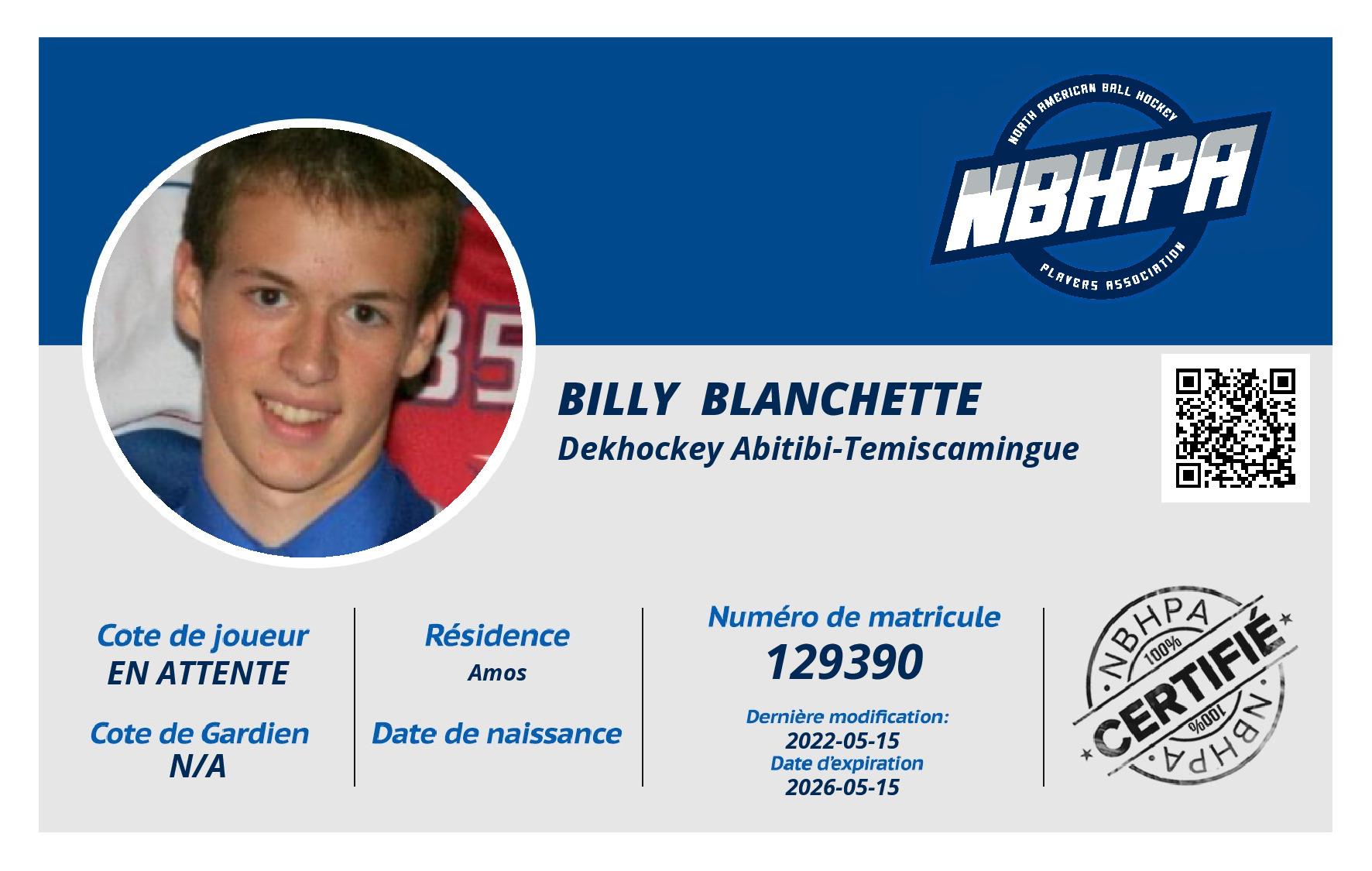 Billy  Blanchette