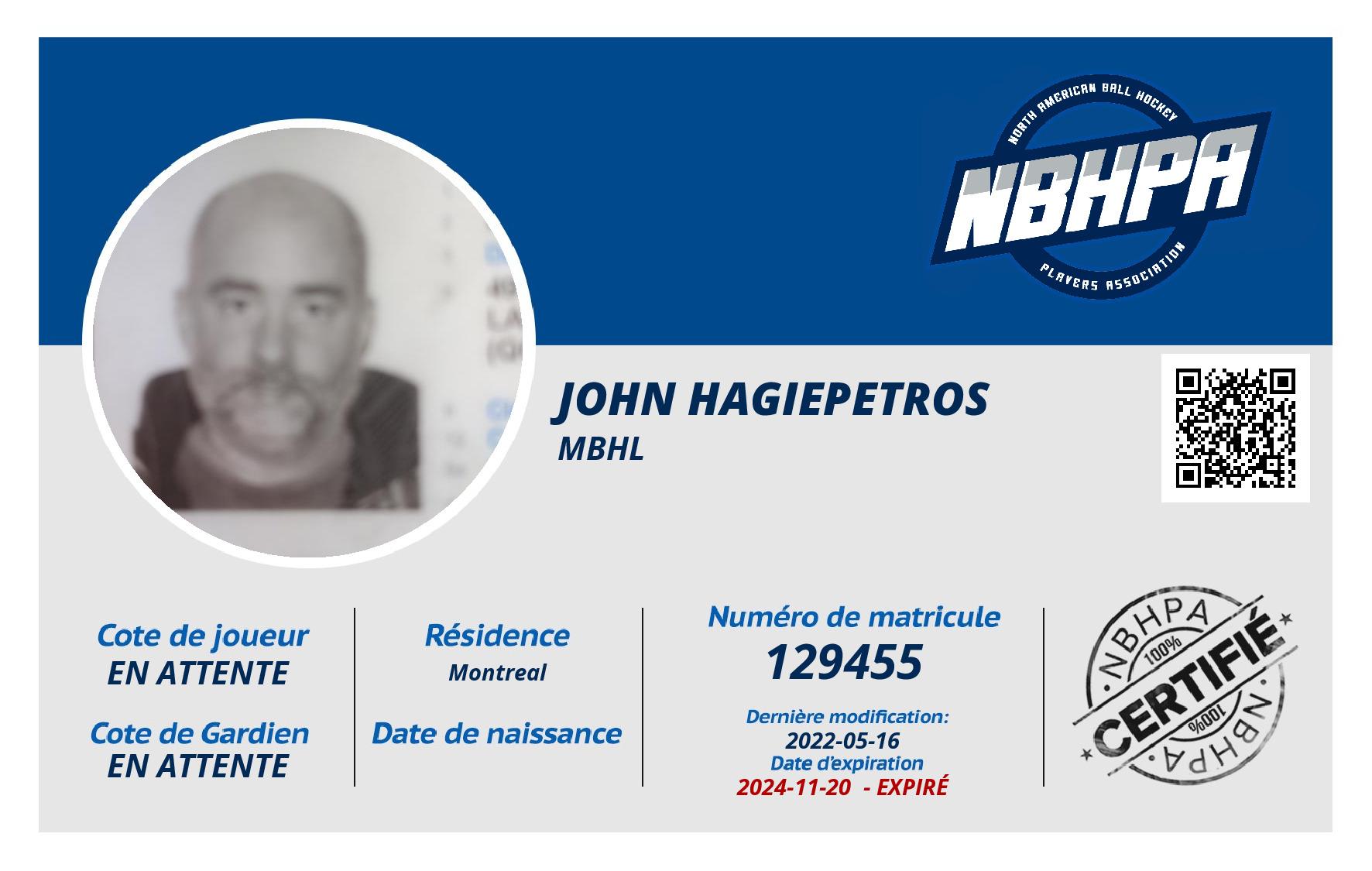 John Hagiepetros