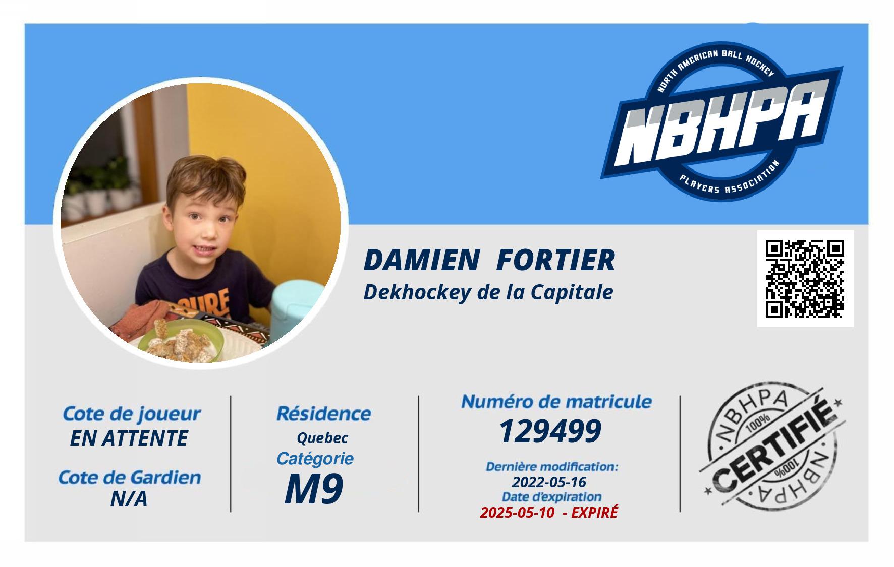 Damien  Fortier