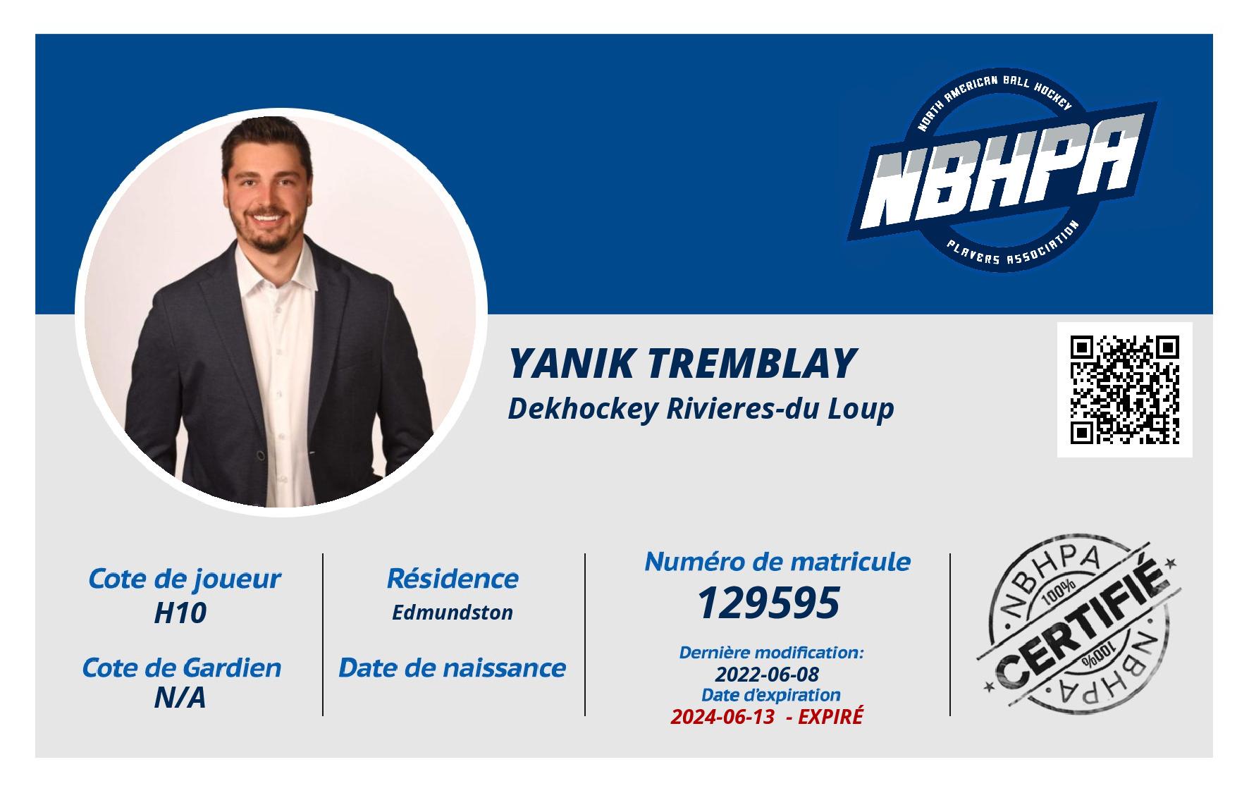 Yanik Tremblay