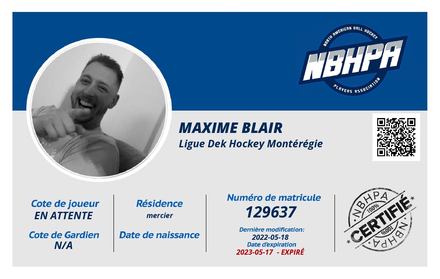 Maxime blair