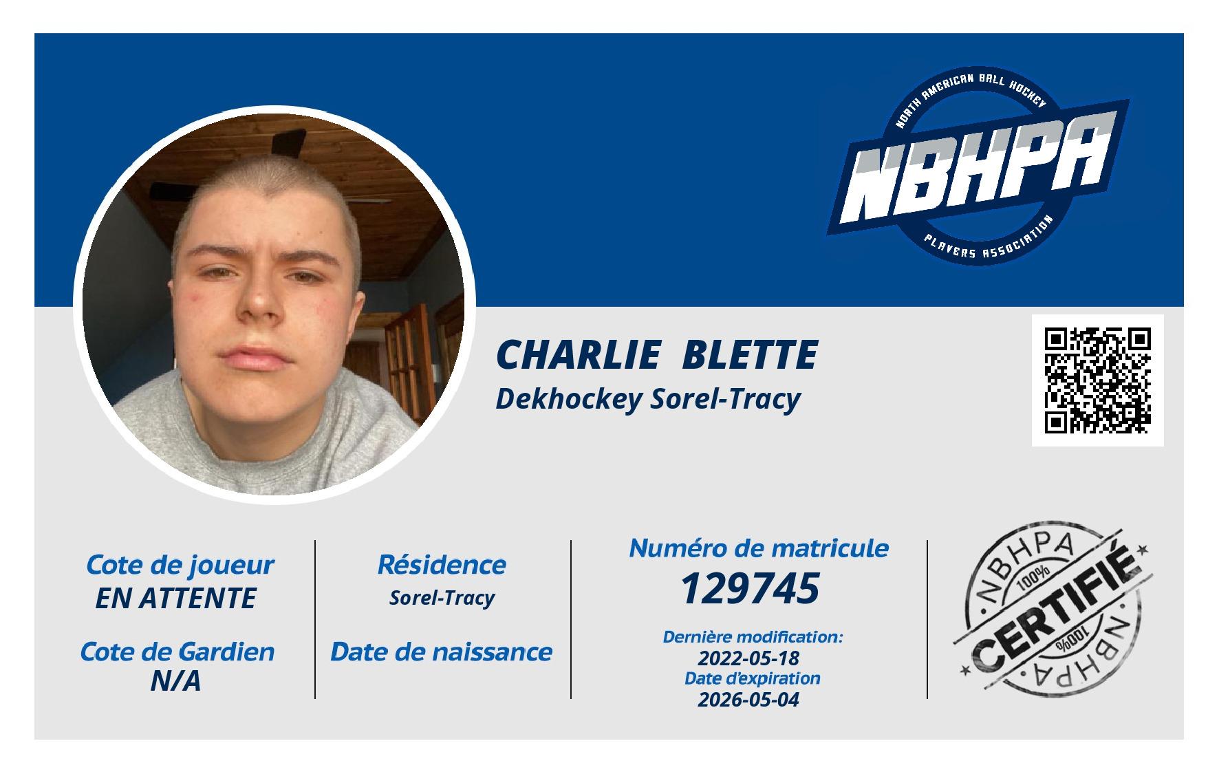 Charlie  Blette 