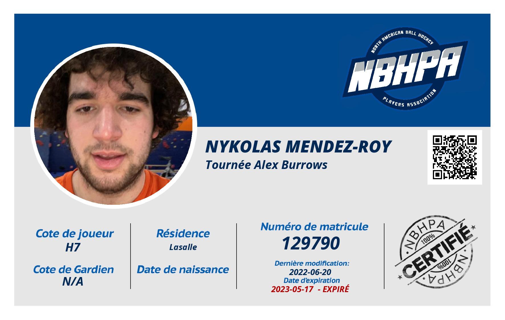 Nykolas Mendez-Roy