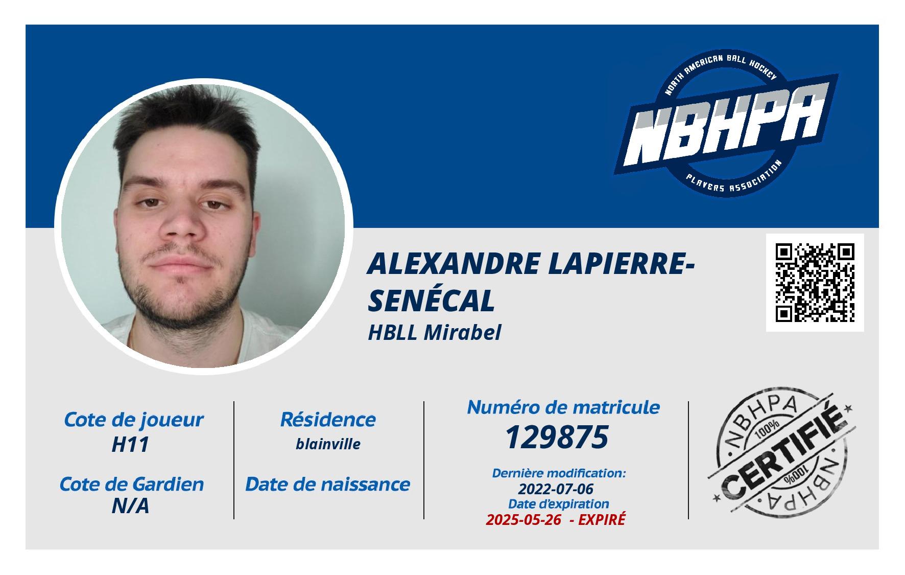 Alexandre Lapierre-Senécal