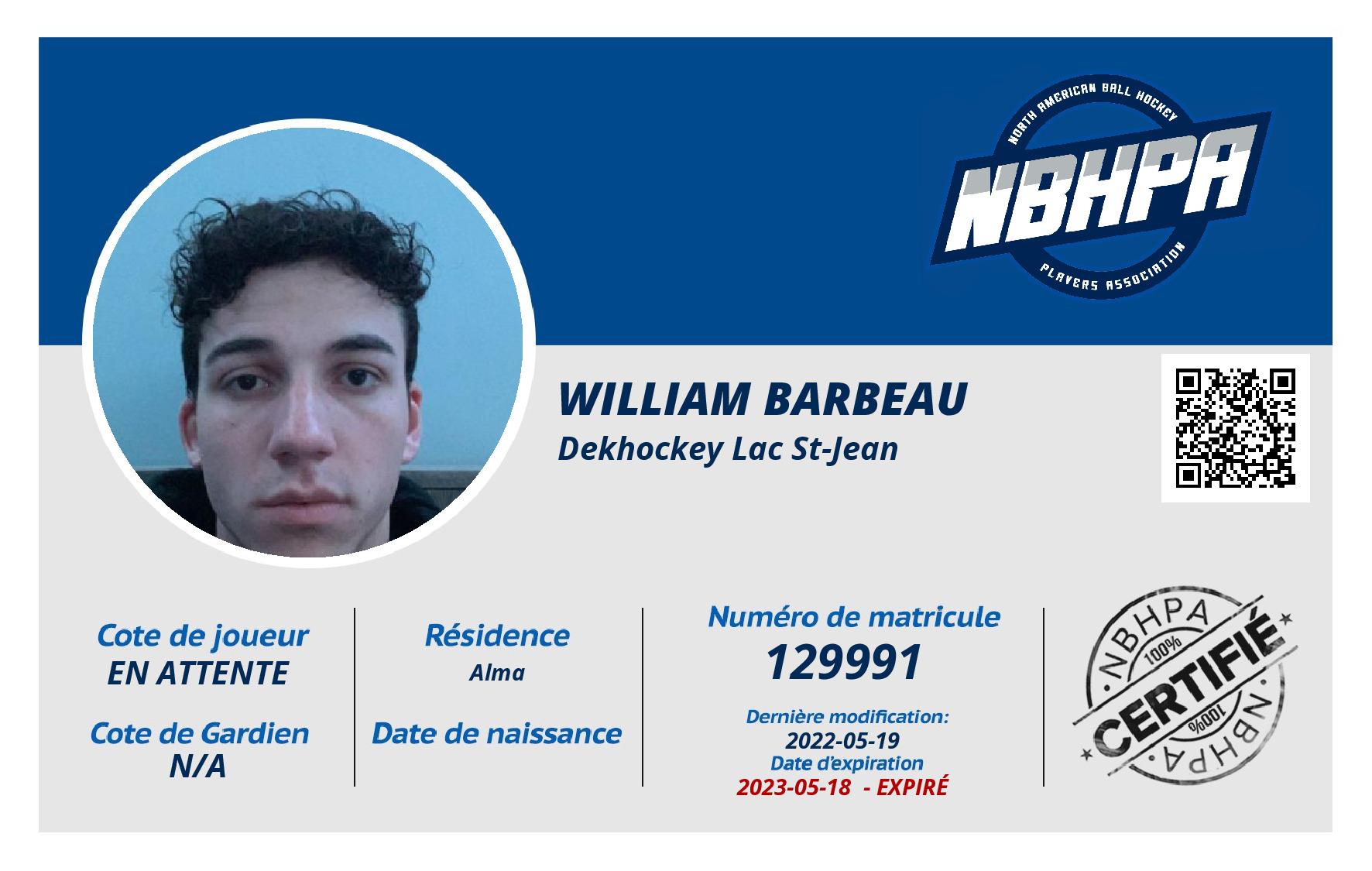 William Barbeau