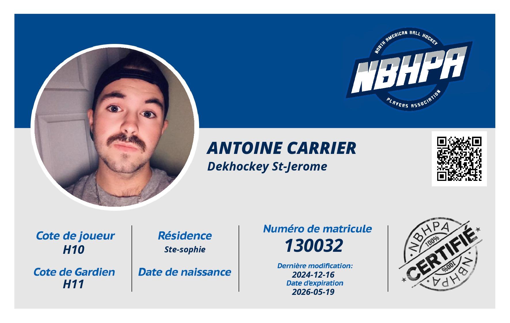 Antoine Carrier