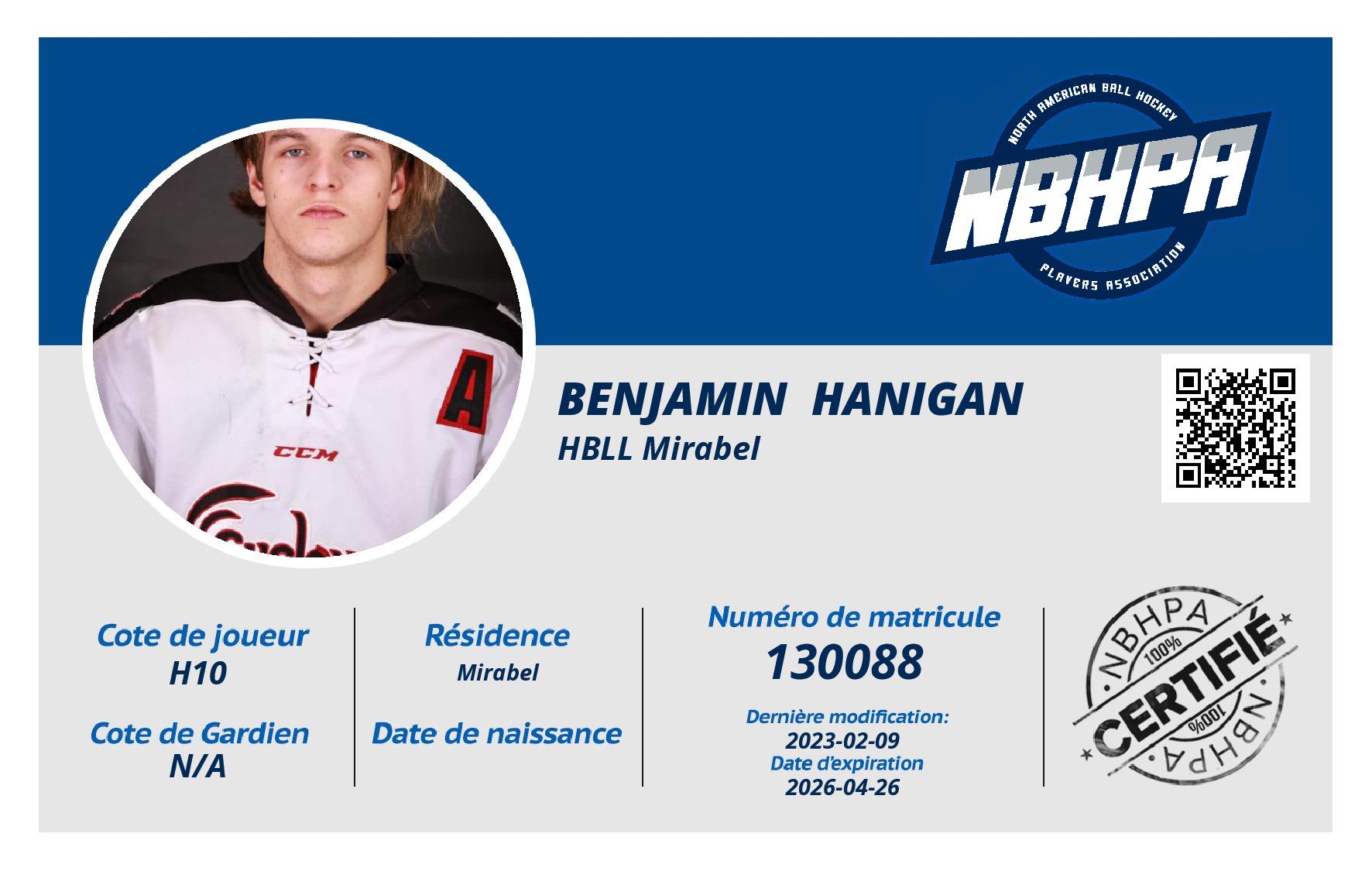 Benjamin  Hanigan