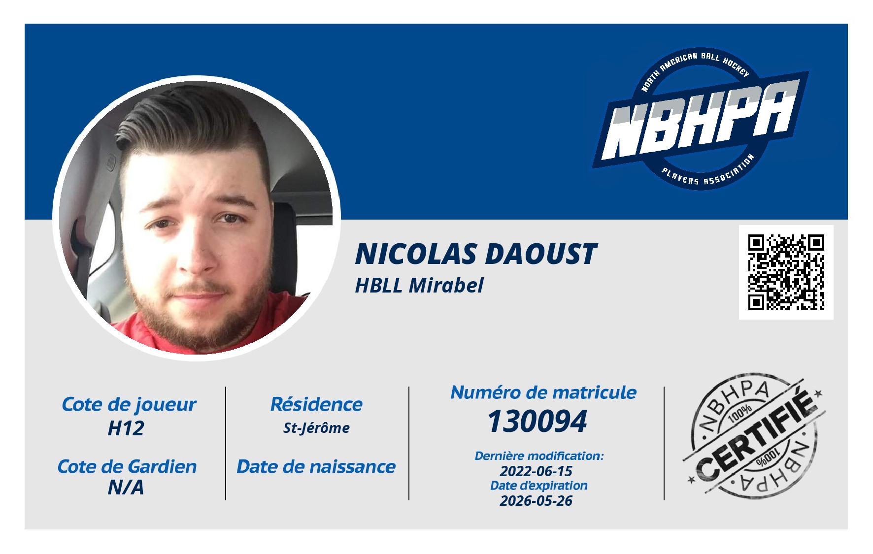 Nicolas Daoust