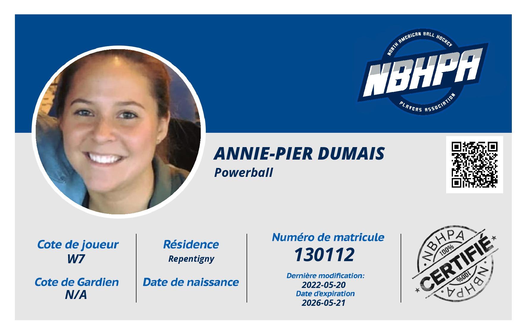 Annie-Pier Dumais
