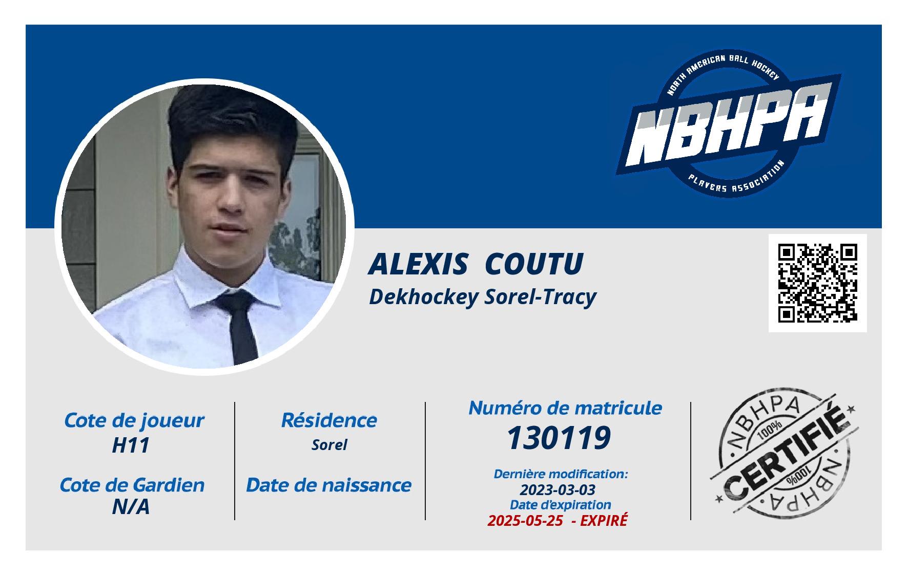Alexis  Coutu