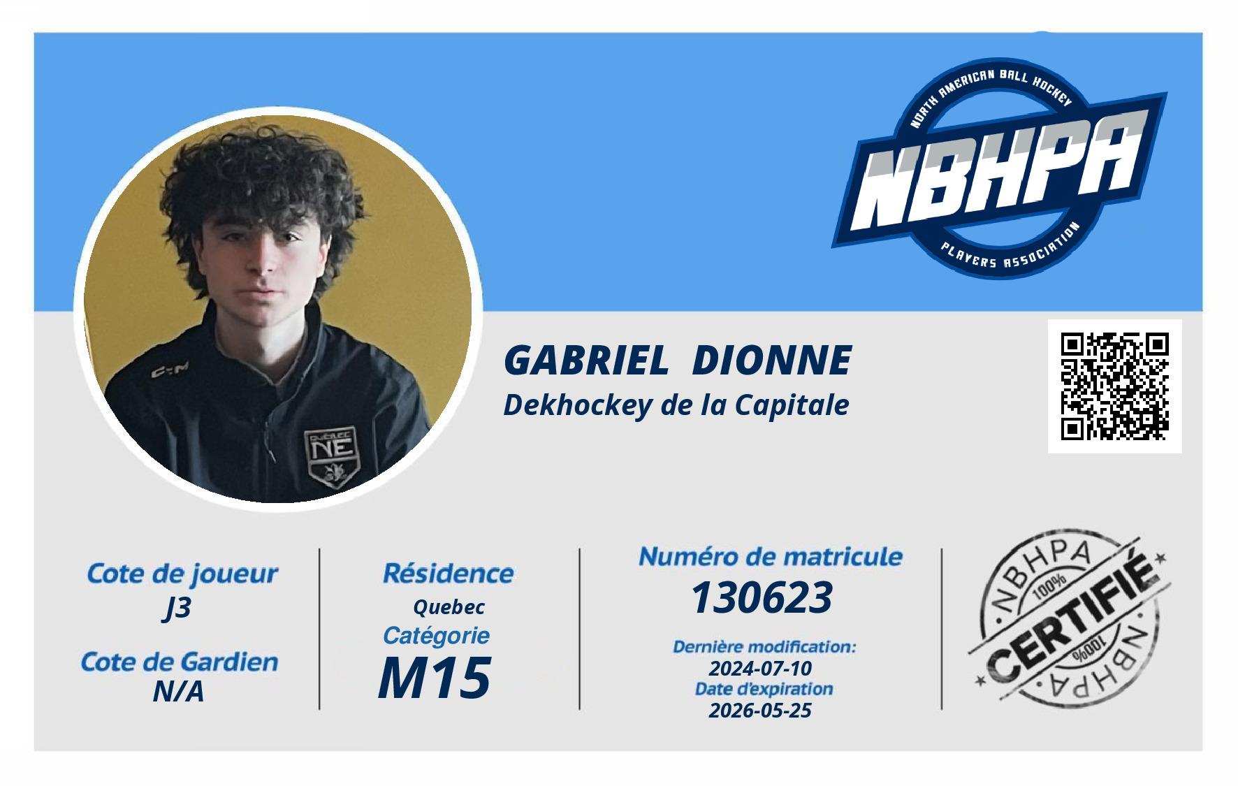 Gabriel  Dionne