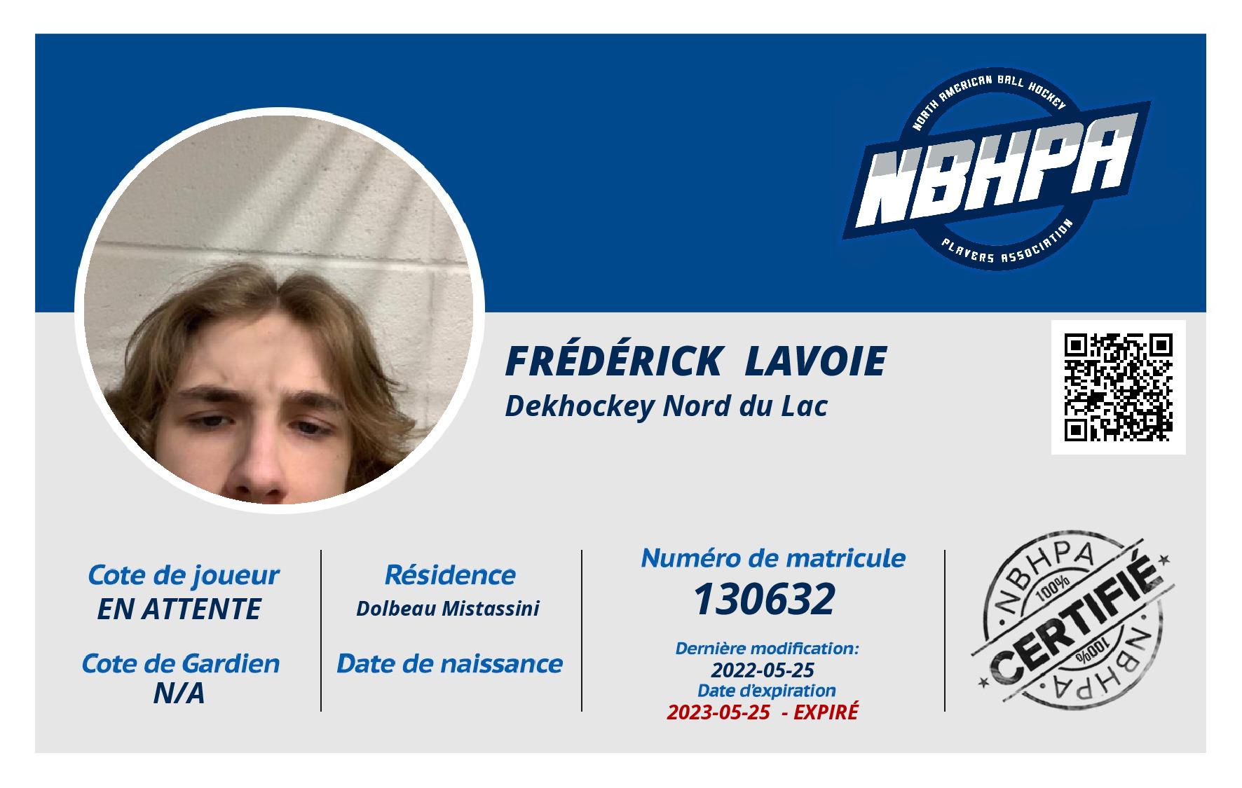 Frédérick  Lavoie 