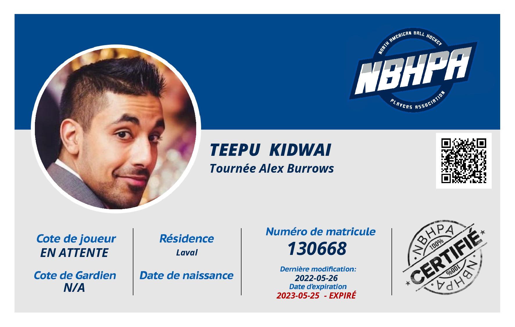 Teepu  Kidwai