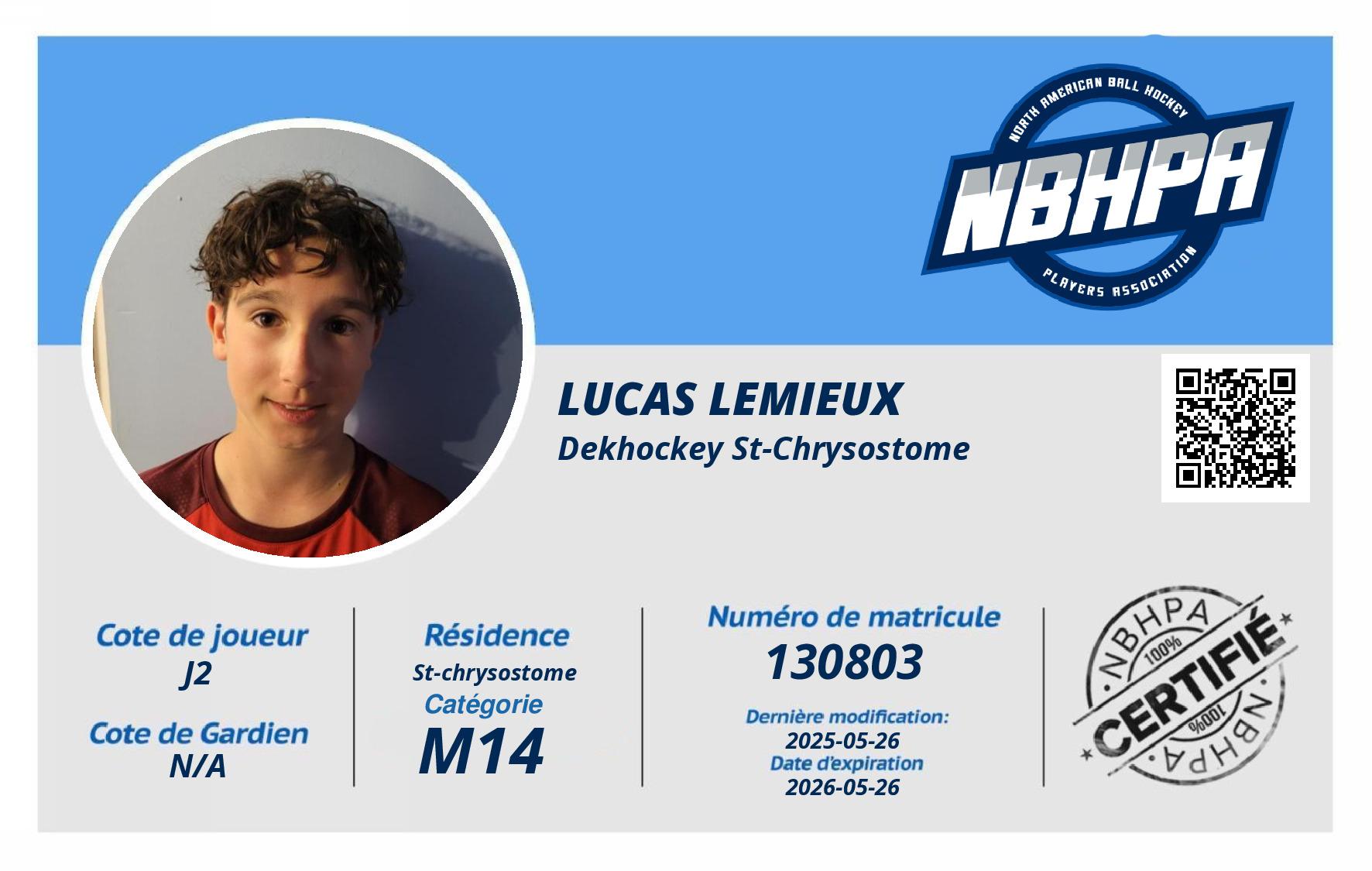 Lucas Lemieux