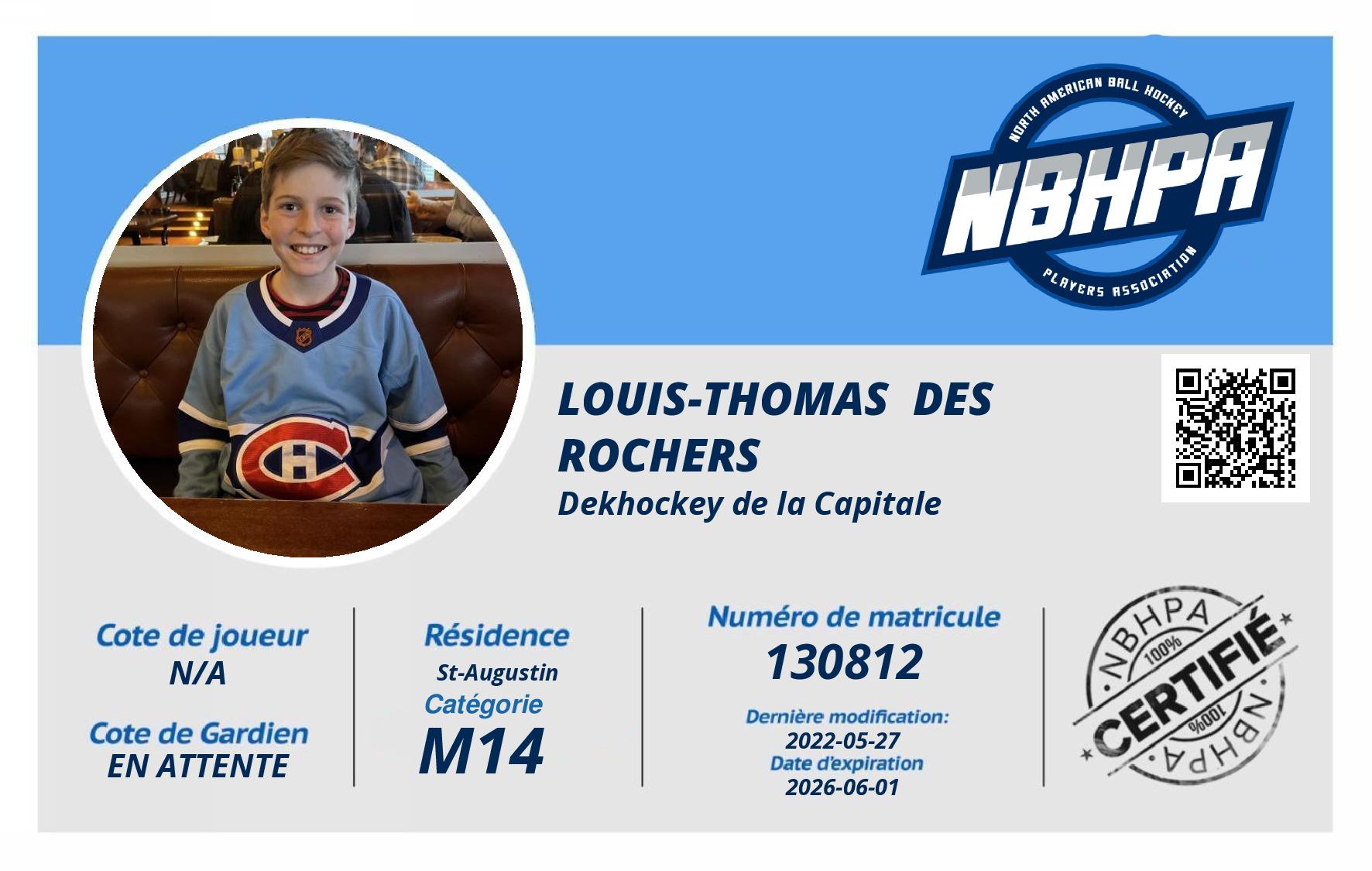 Louis-Thomas  Des Rochers