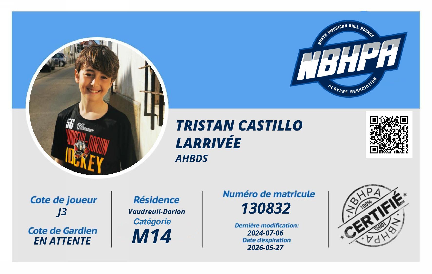 Tristan Castillo Larrivée