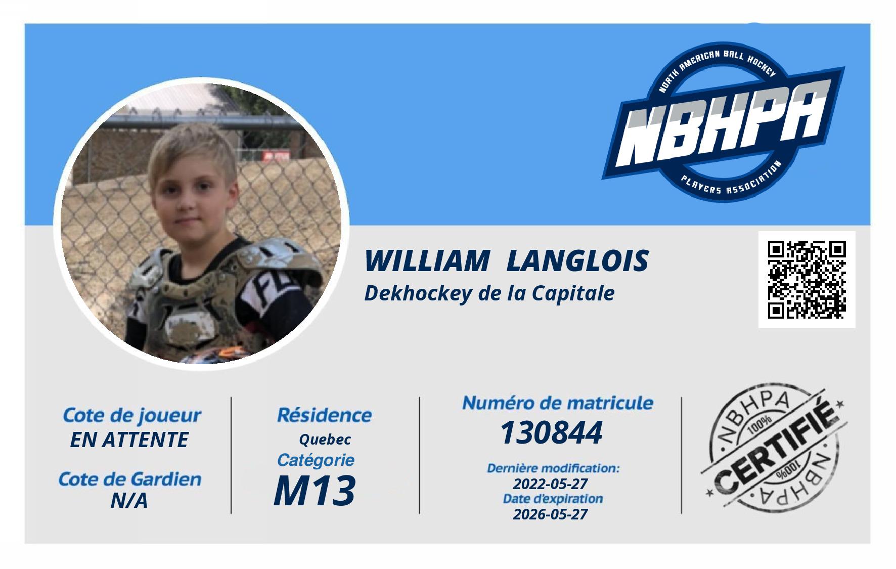 William  Langlois