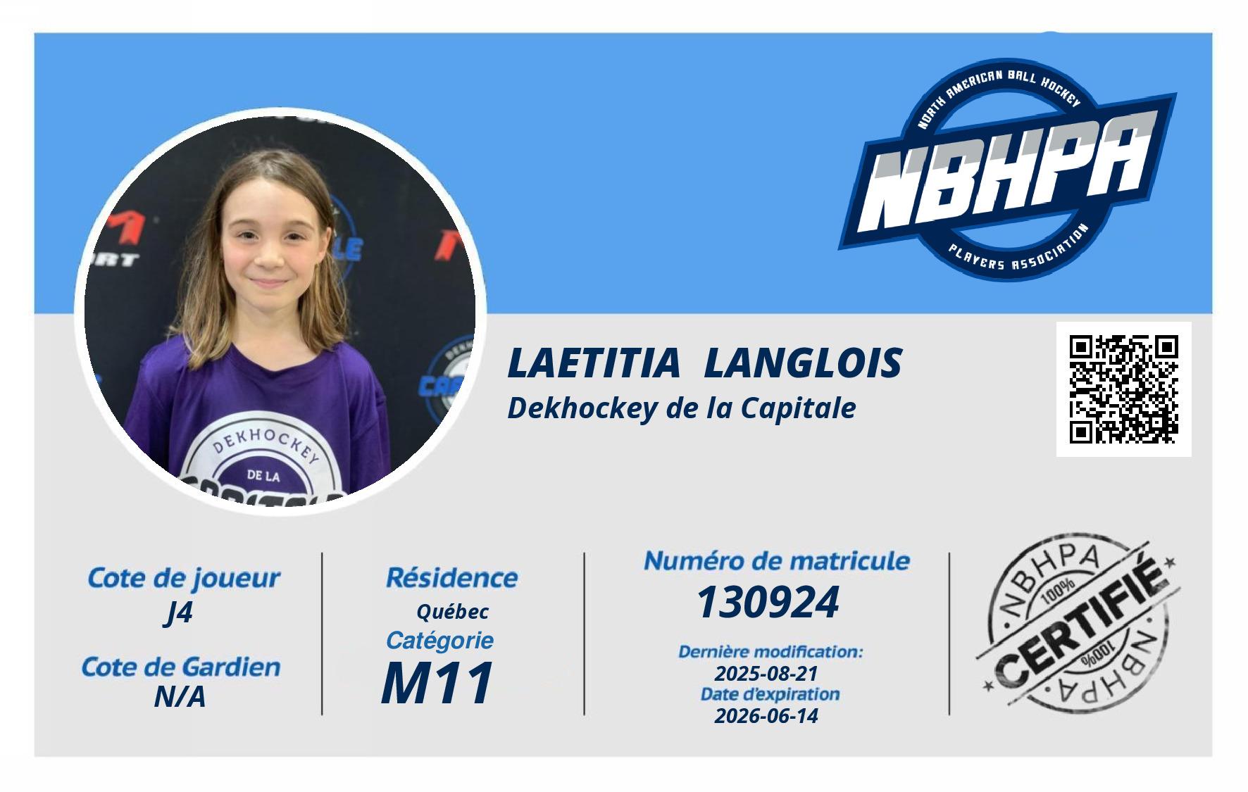 Laetitia  Langlois