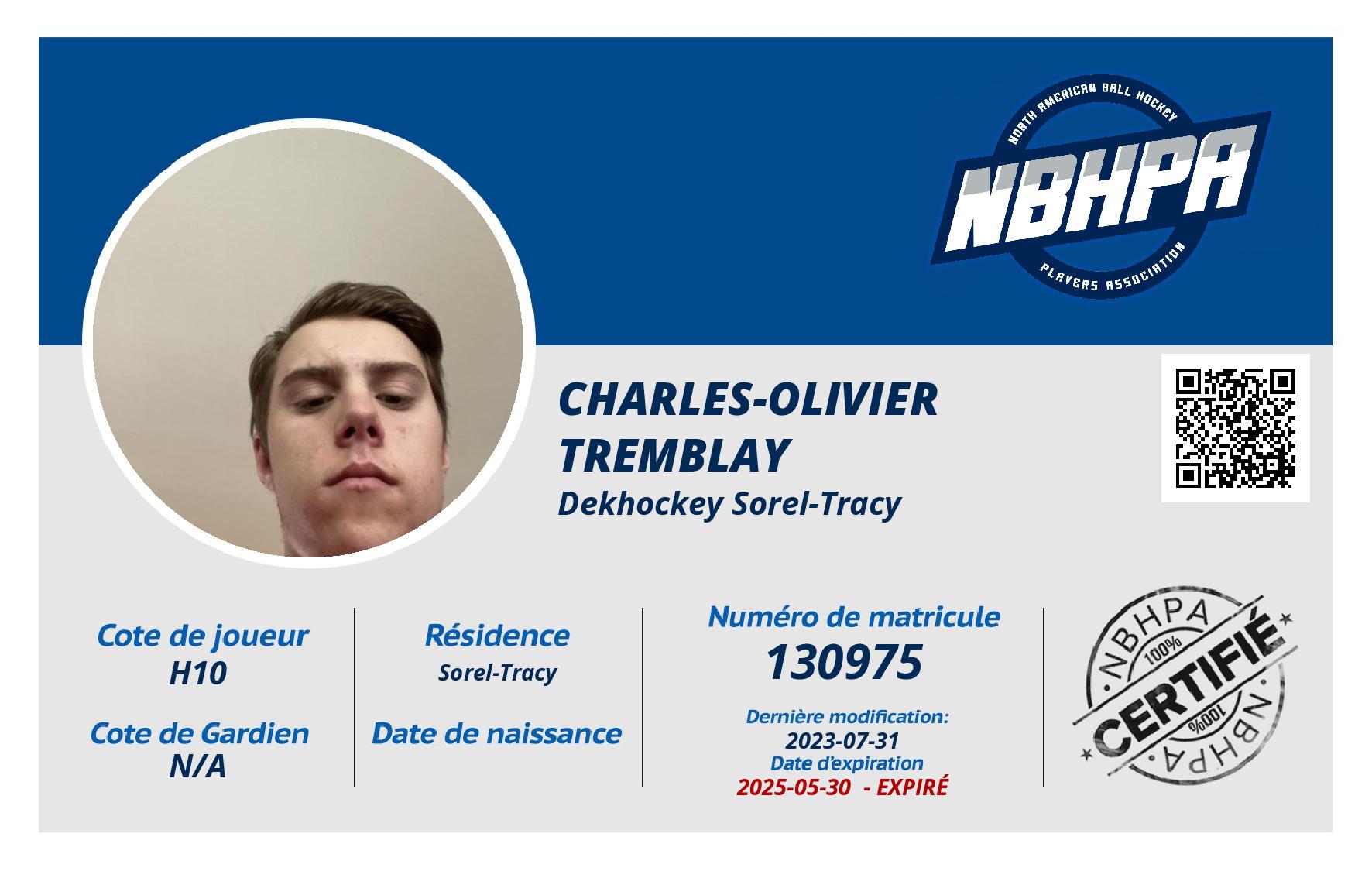 Charles-Olivier Tremblay 