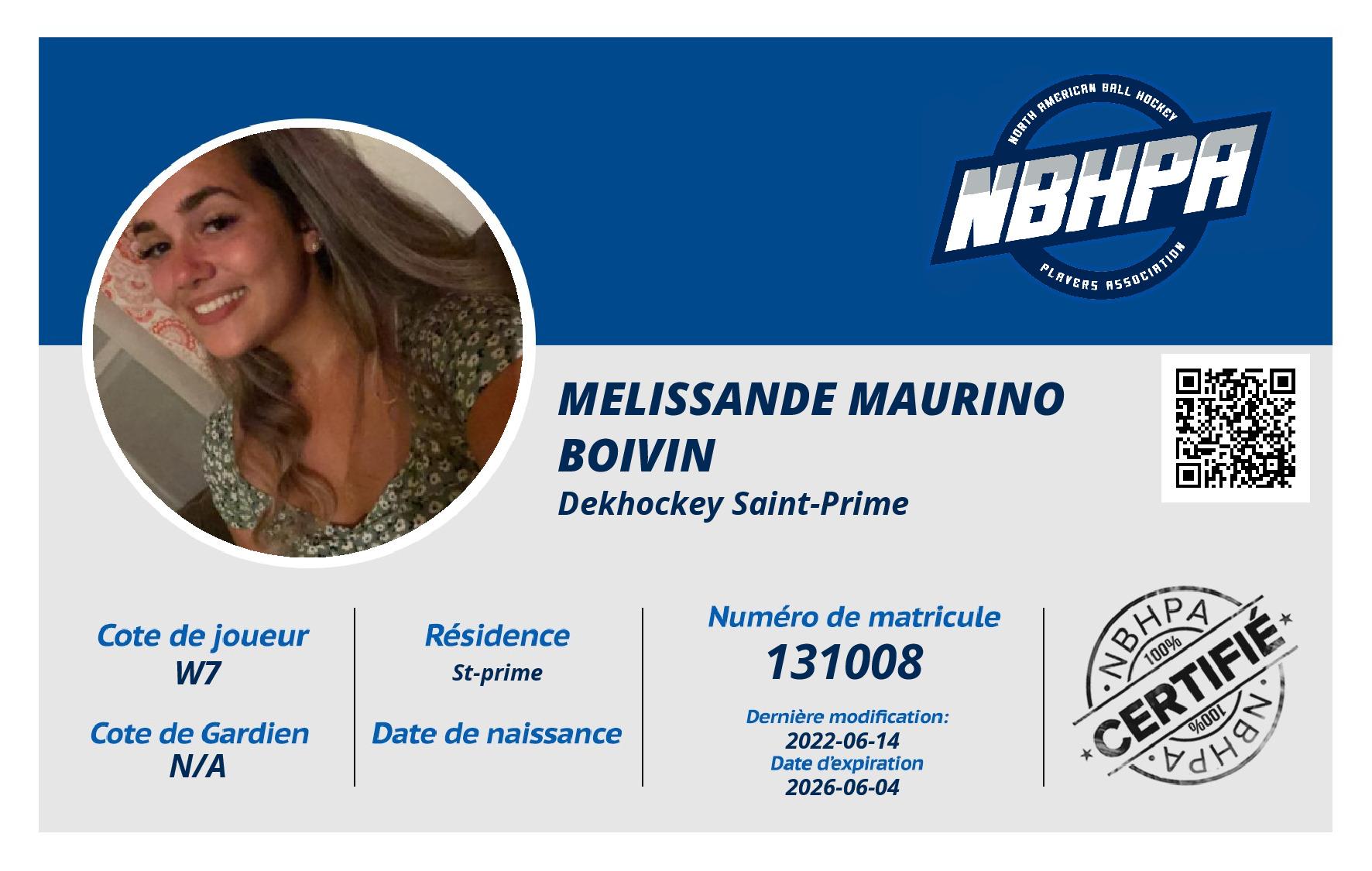 Melissande Maurino boivin