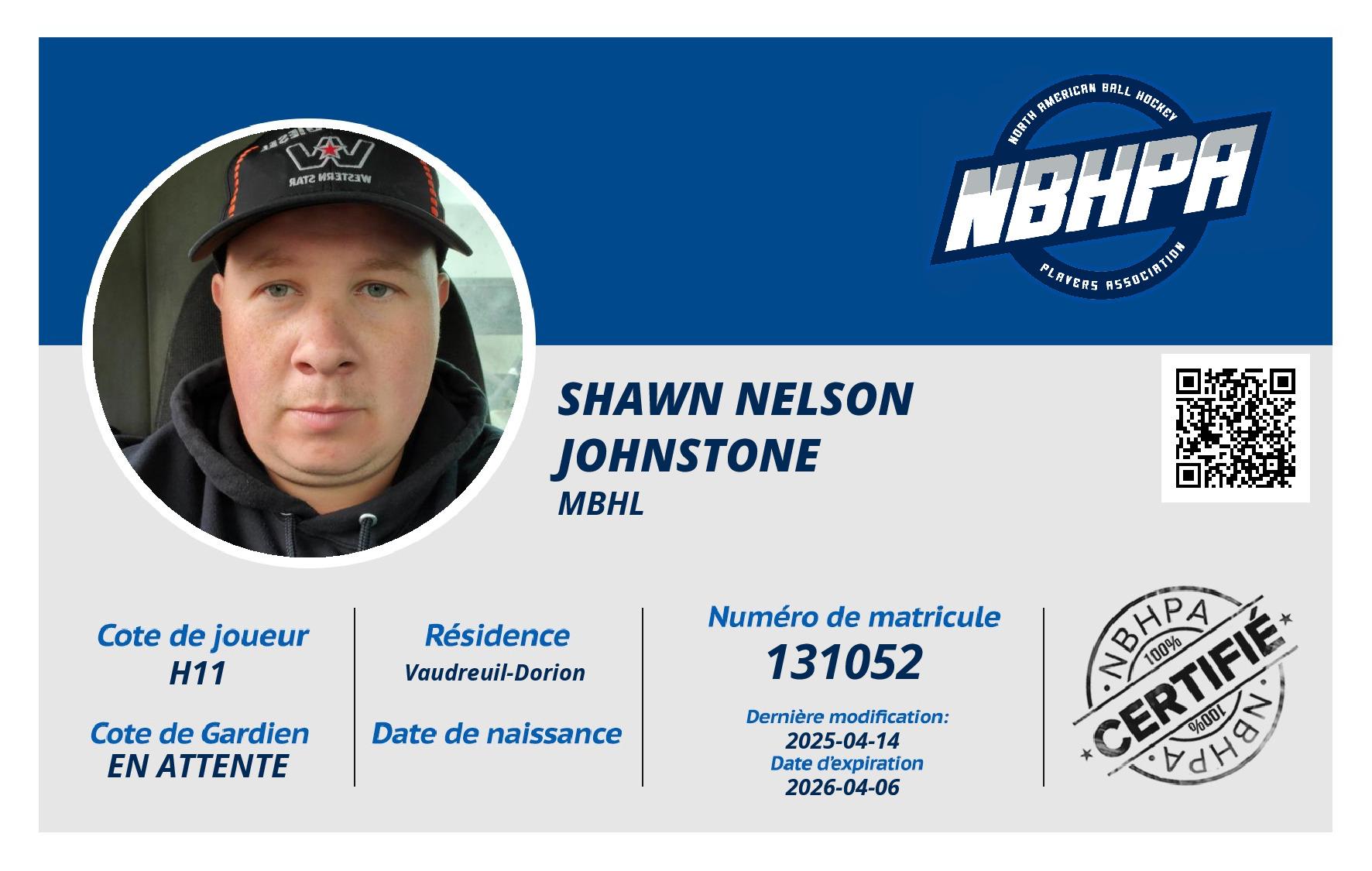 Shawn Nelson Johnstone