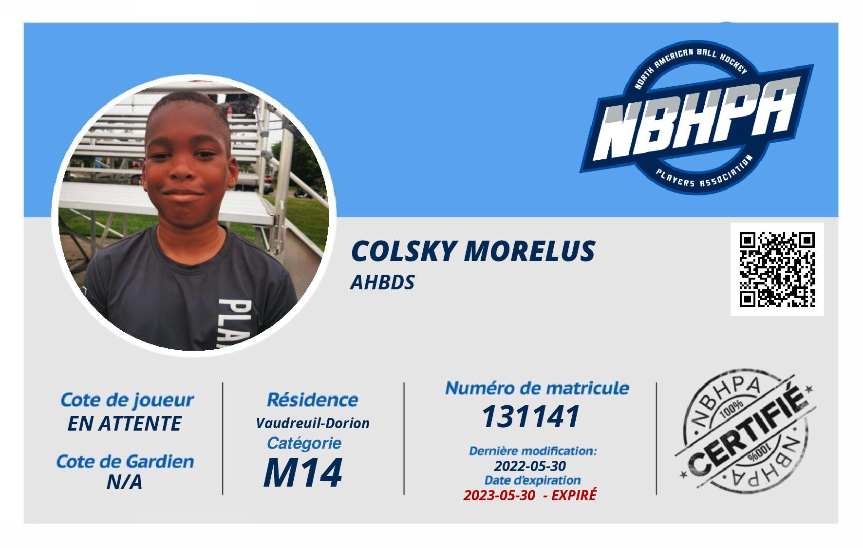 Colsky Morelus