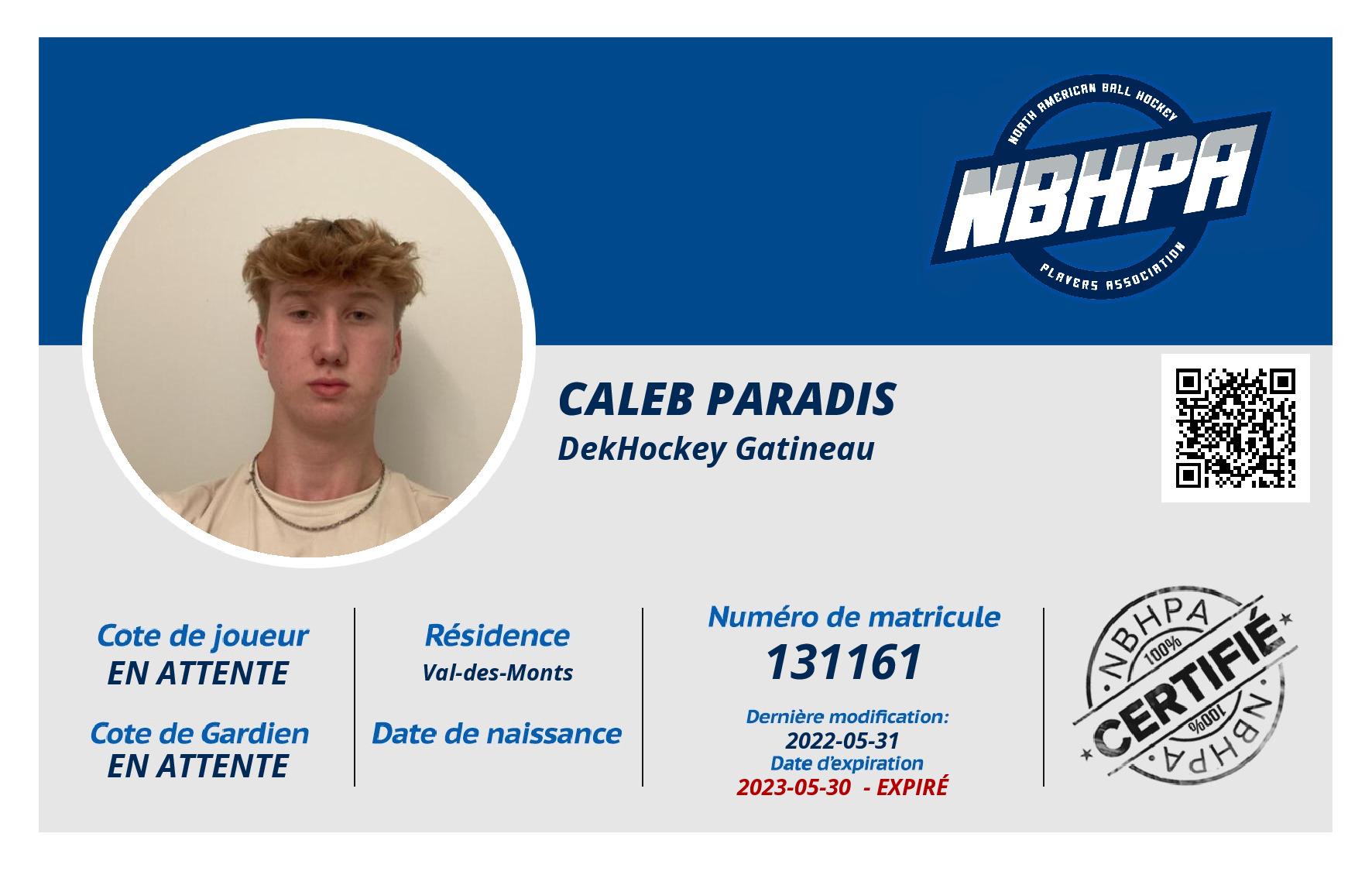 Caleb Paradis