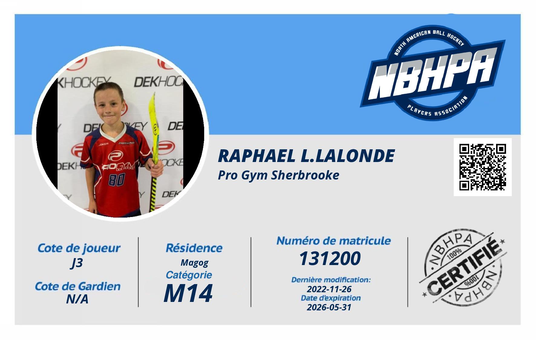 Raphael L.lalonde