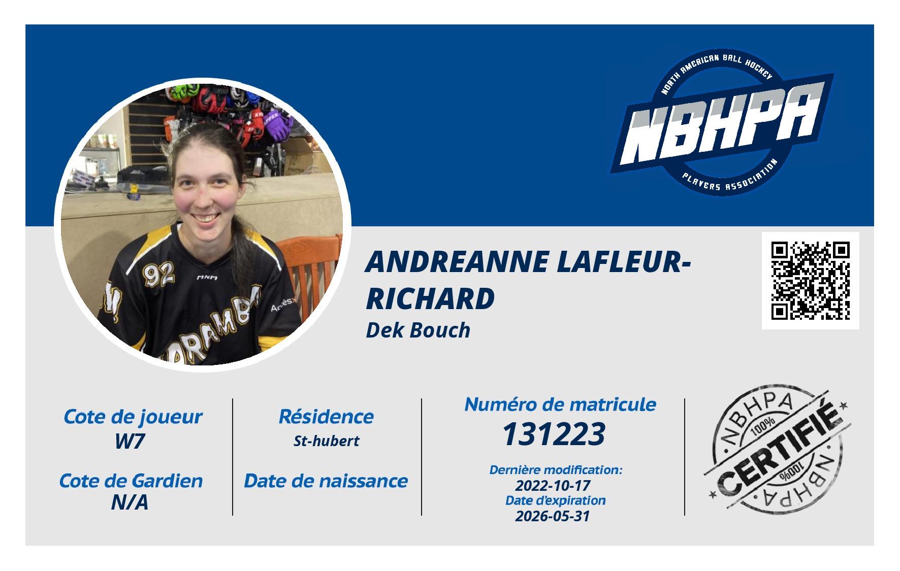 Andreanne Lafleur-richard