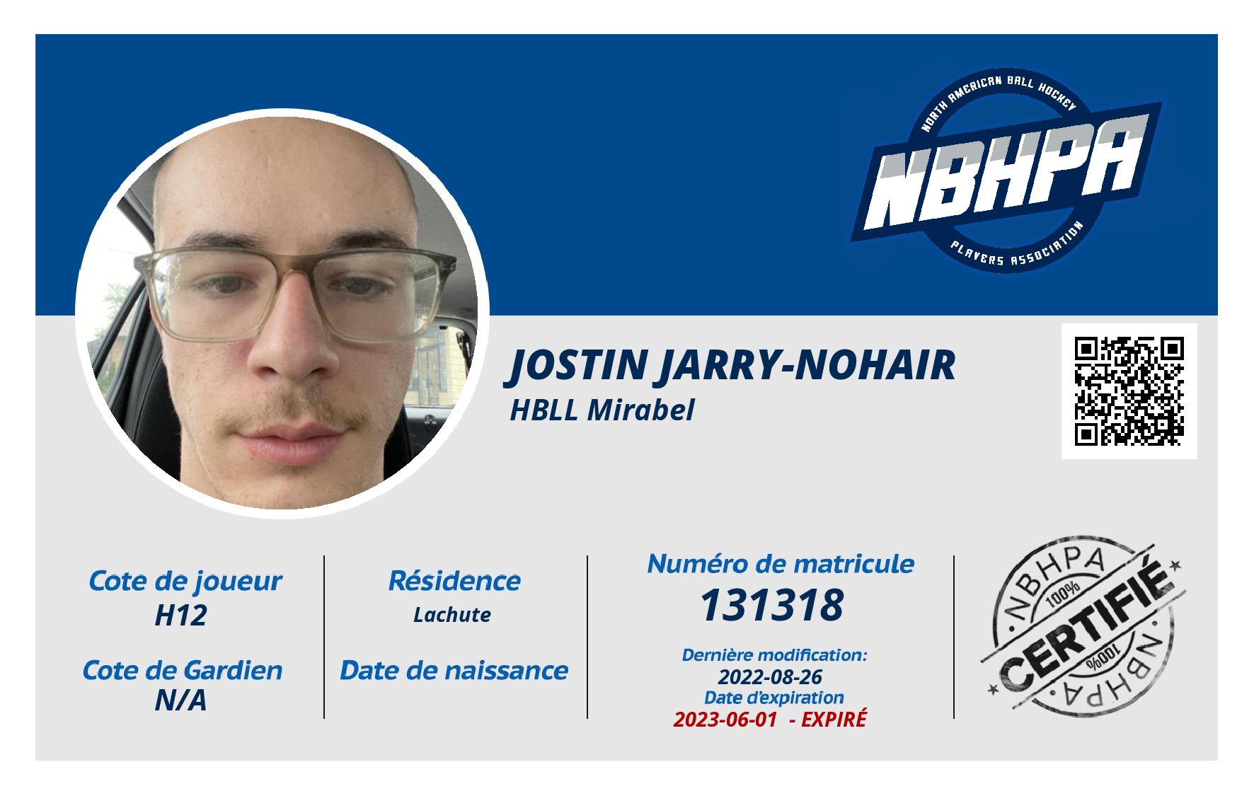 Jostin Jarry-Nohair