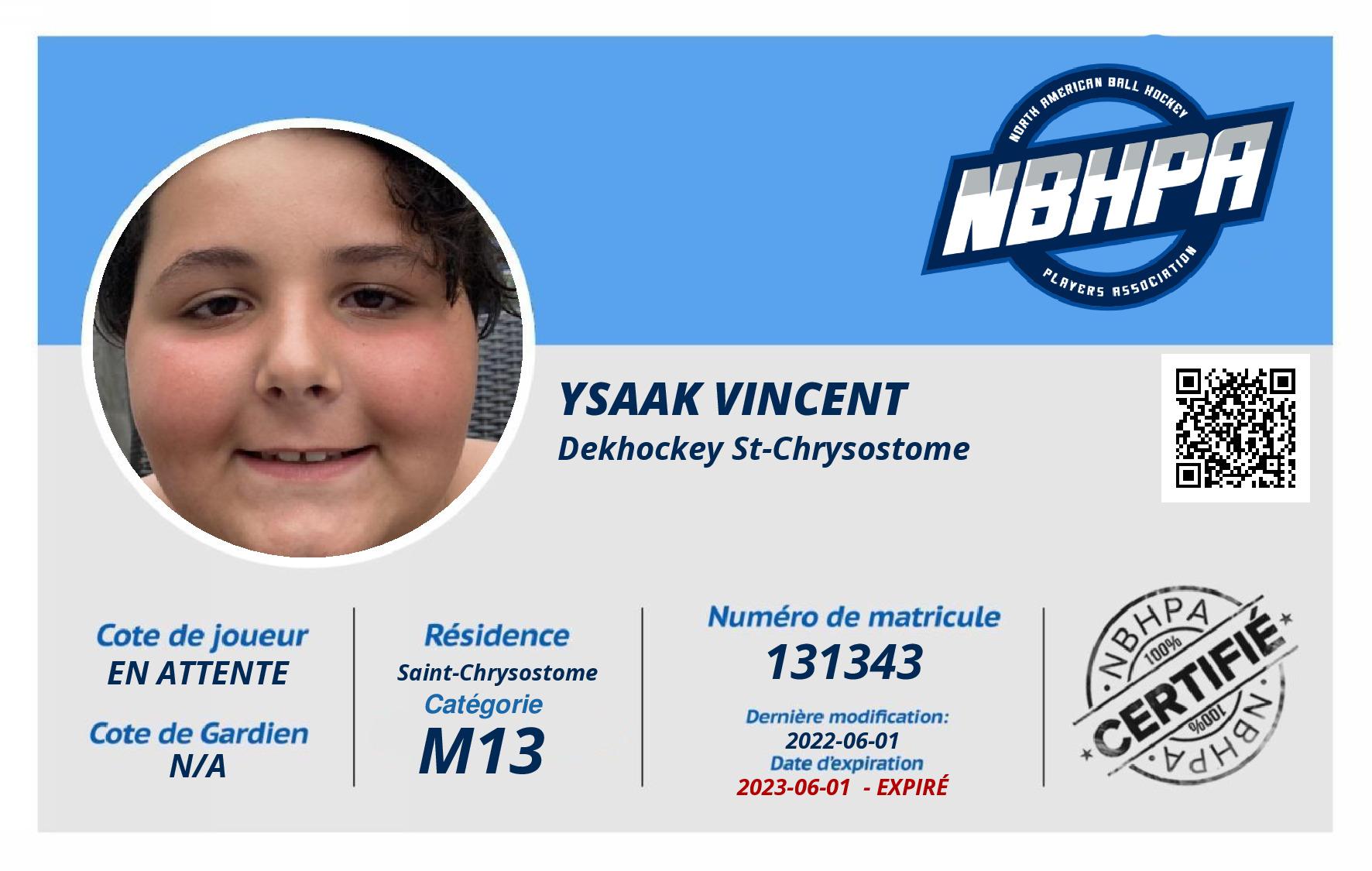 Ysaak Vincent 