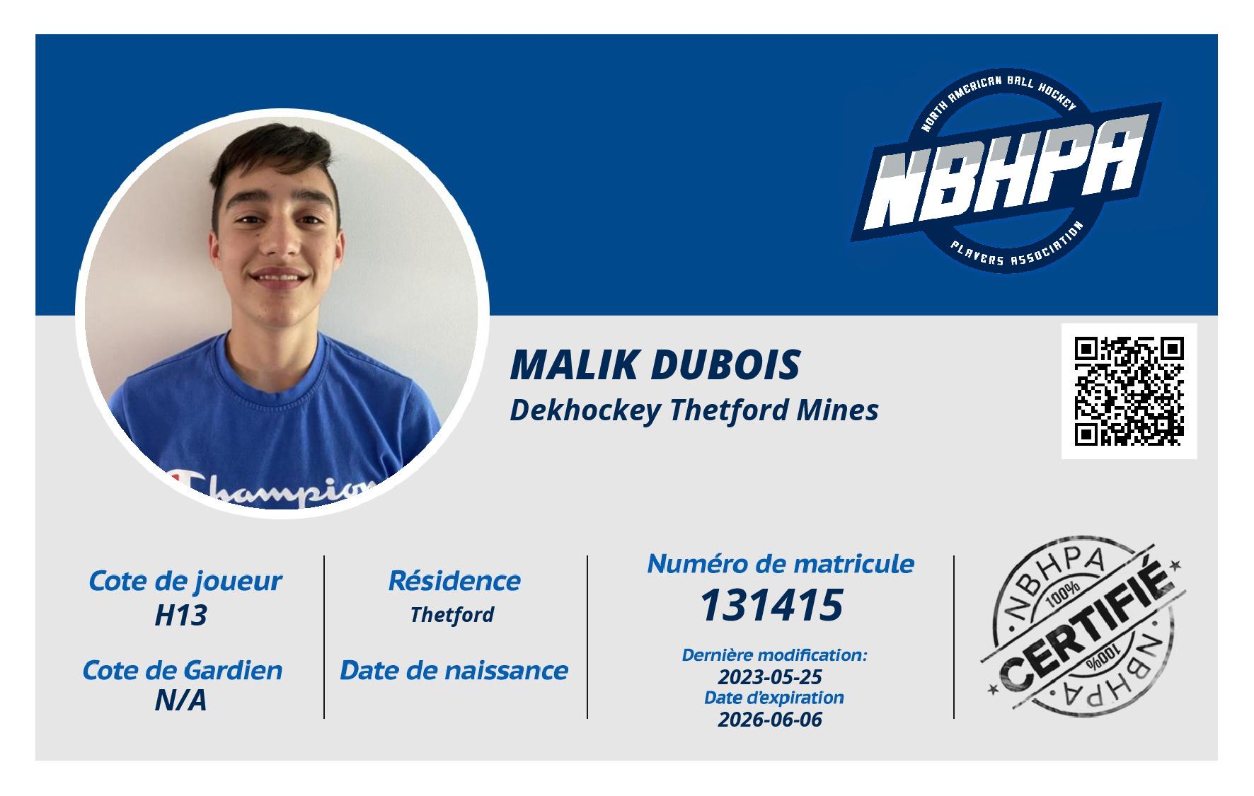 Malik Dubois